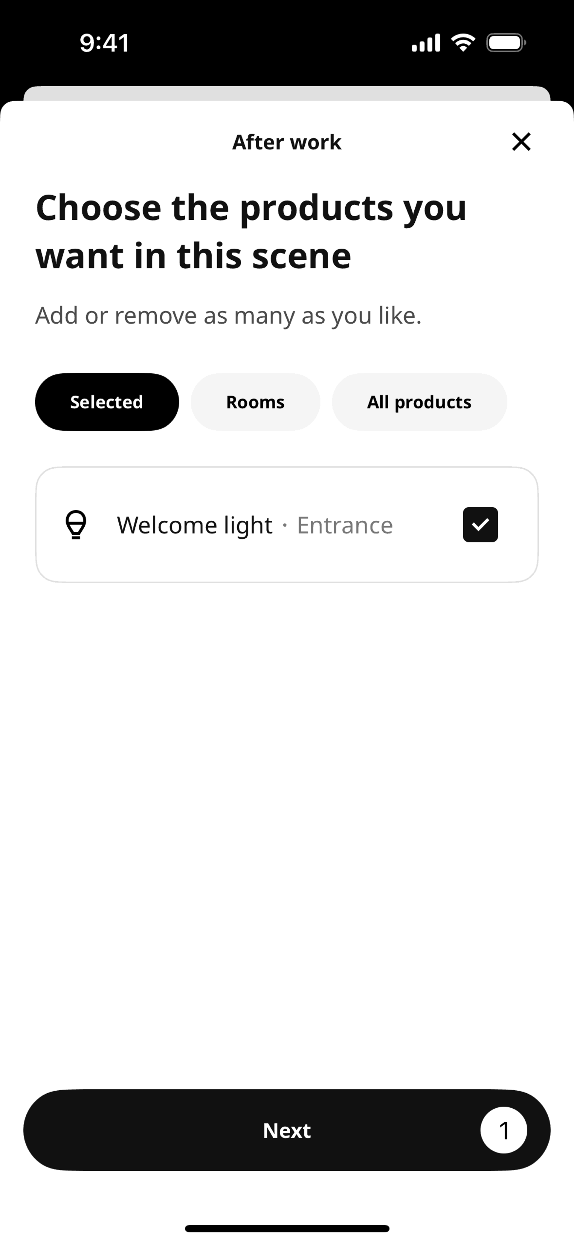 IKEA Home smart iOS Utilities interface screenshot 19