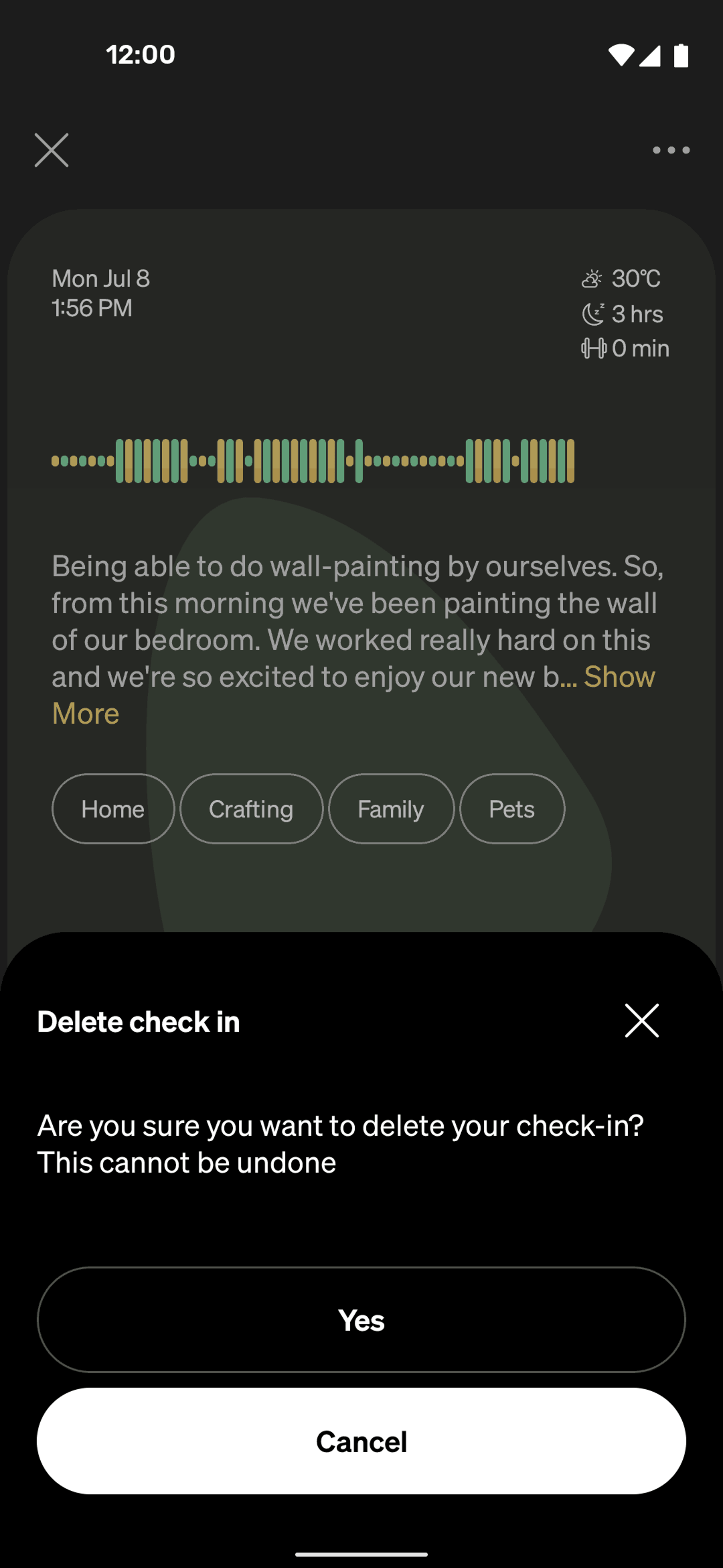 How We Feel Android Health & Fitness interface screenshot 6