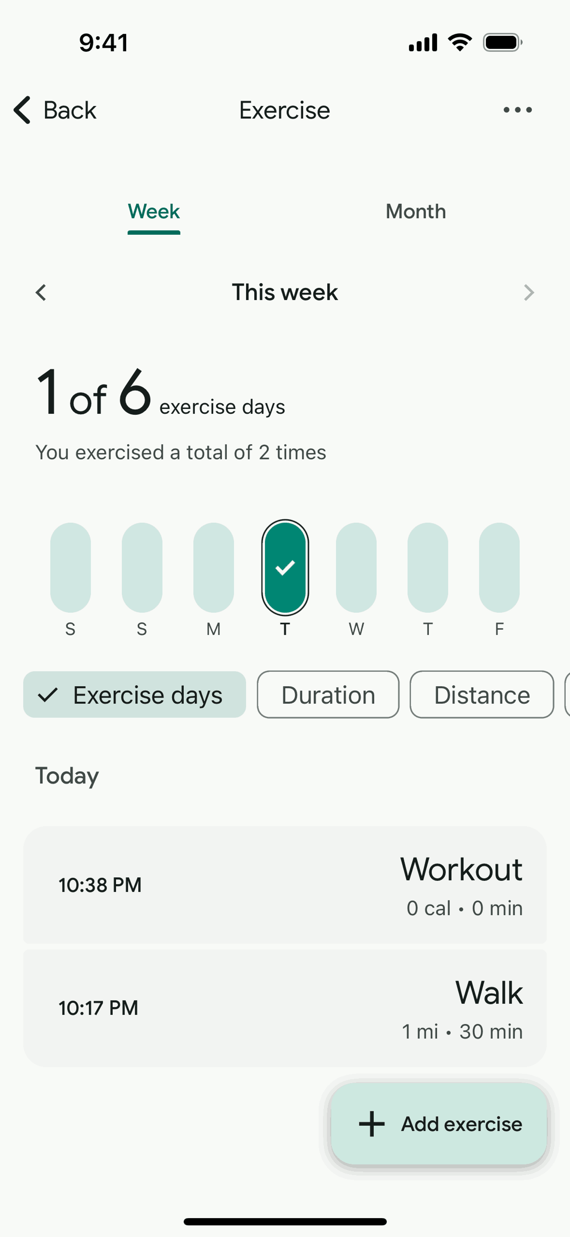 Fitbit iOS Health & Fitness interface screenshot 20