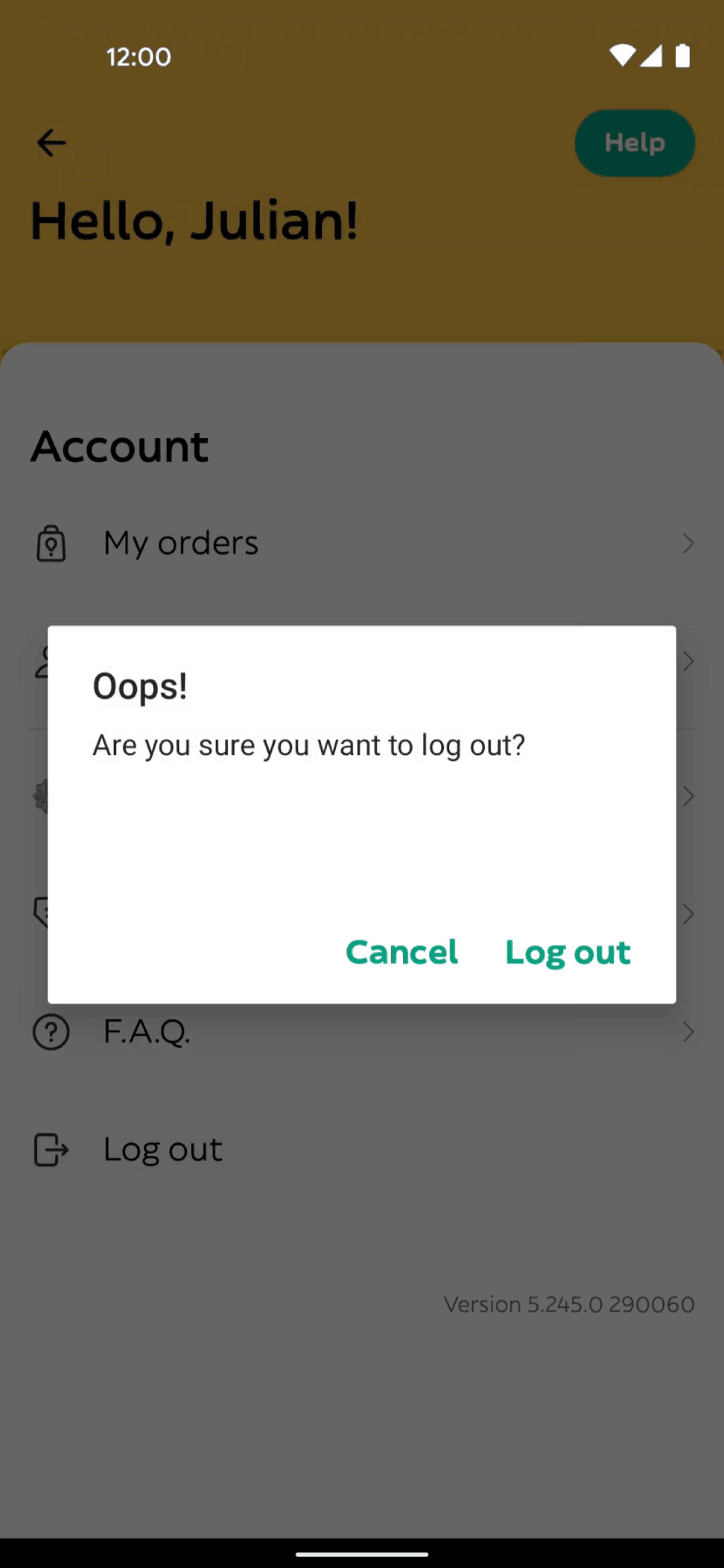 Glovo Android Lifestyle interface screenshot 18