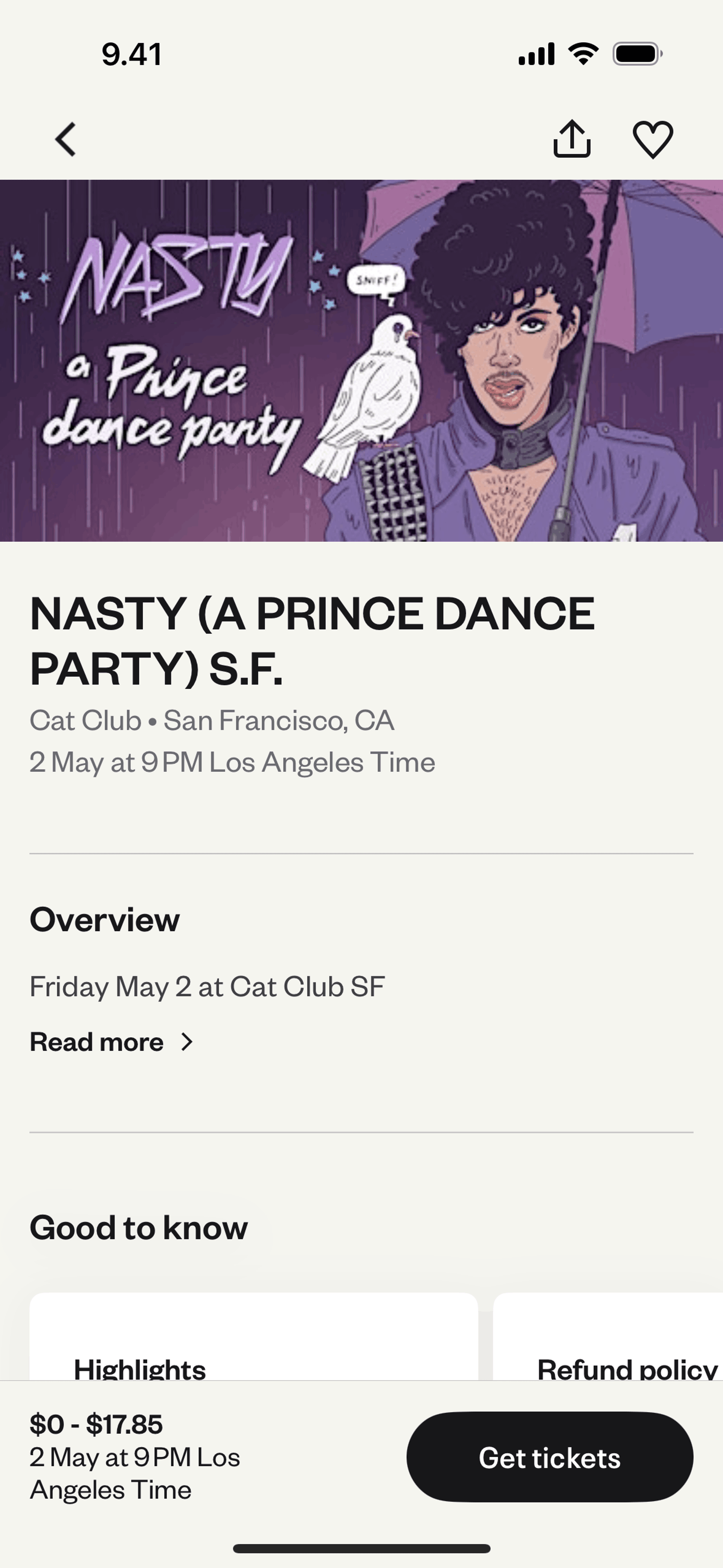 Eventbrite iOS Entertainment interface screenshot 22