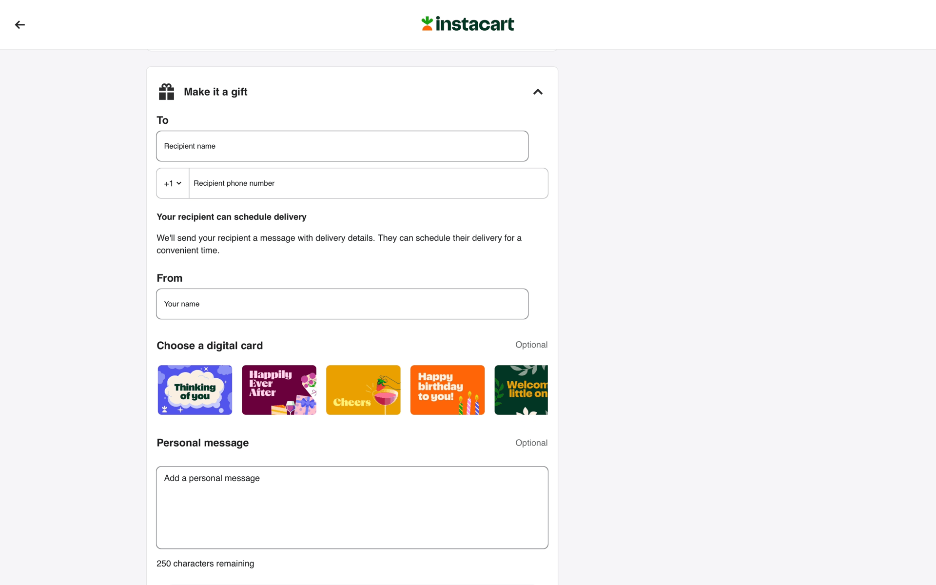 Instacart Web Shopping interface screenshot 7