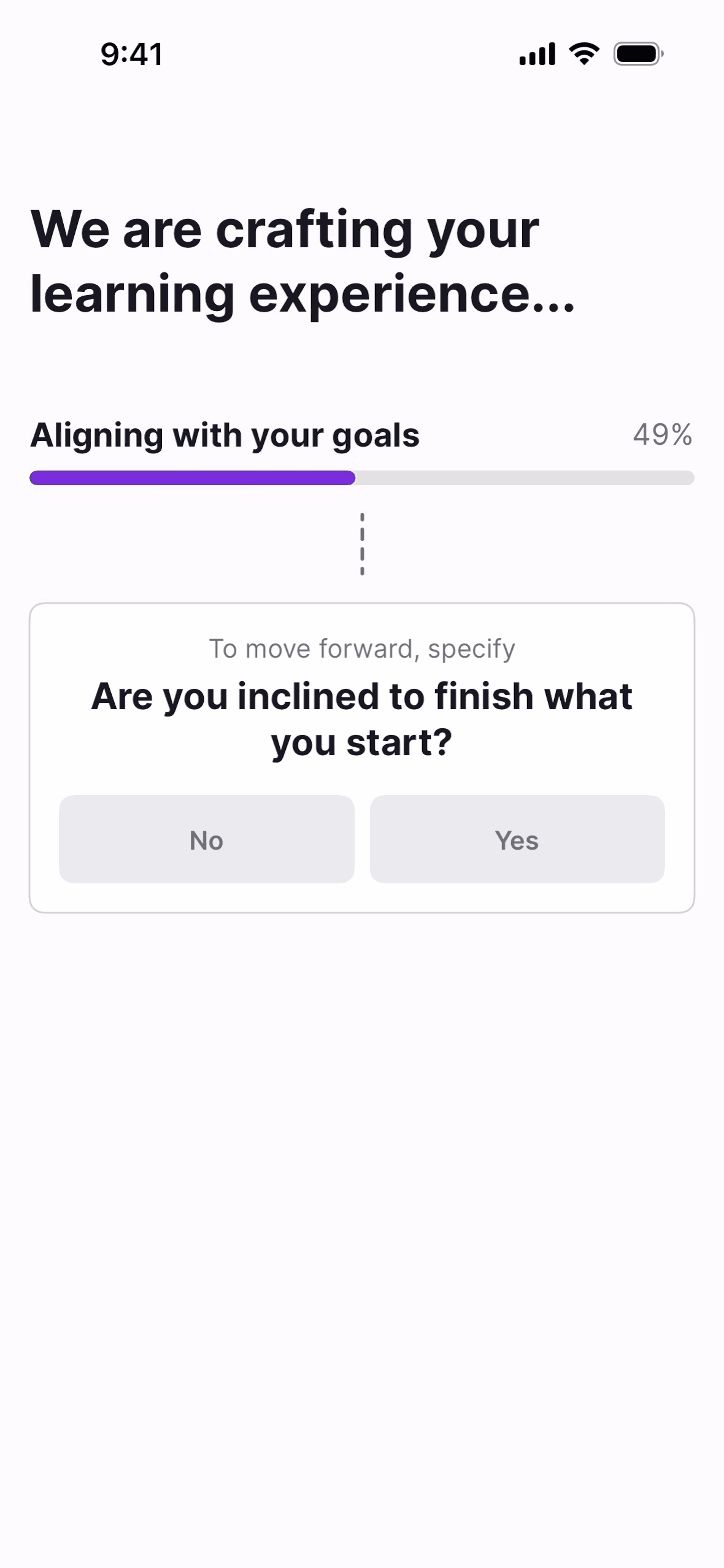 Nibble iOS quiz interface screenshot 5