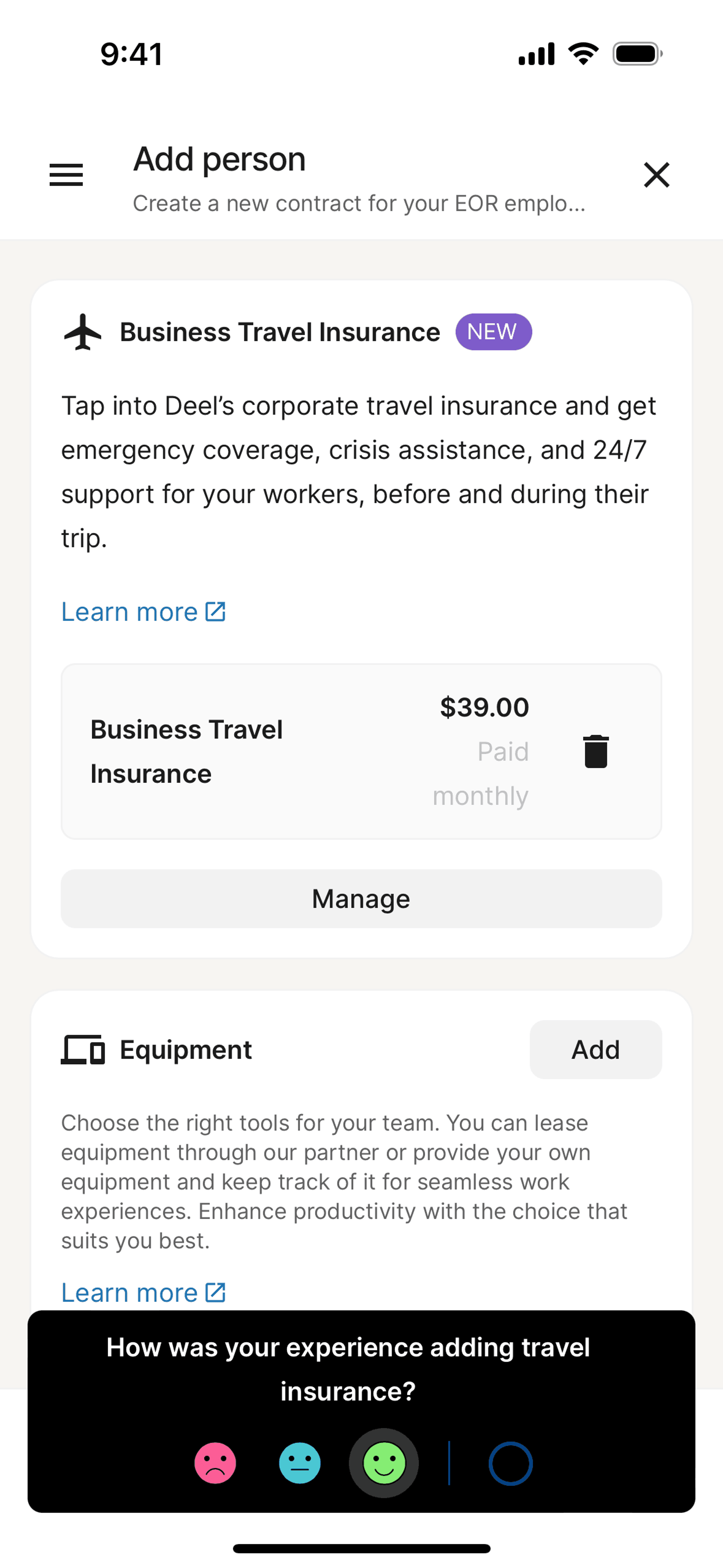 Deel iOS Business interface screenshot 18