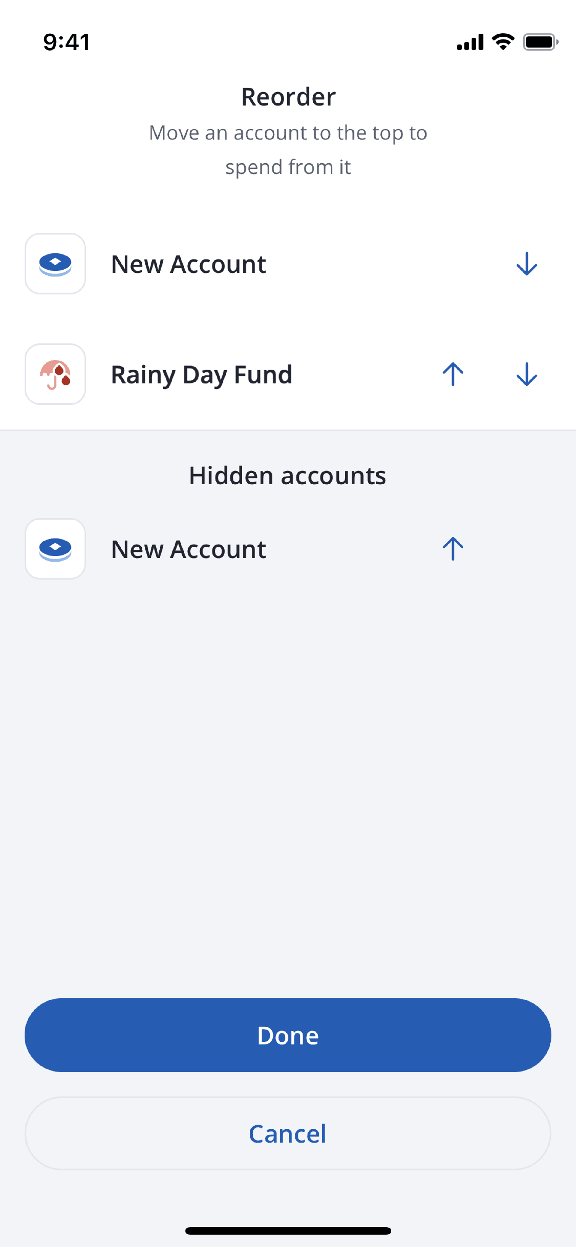 Chase UK iOS Finance interface screenshot 7