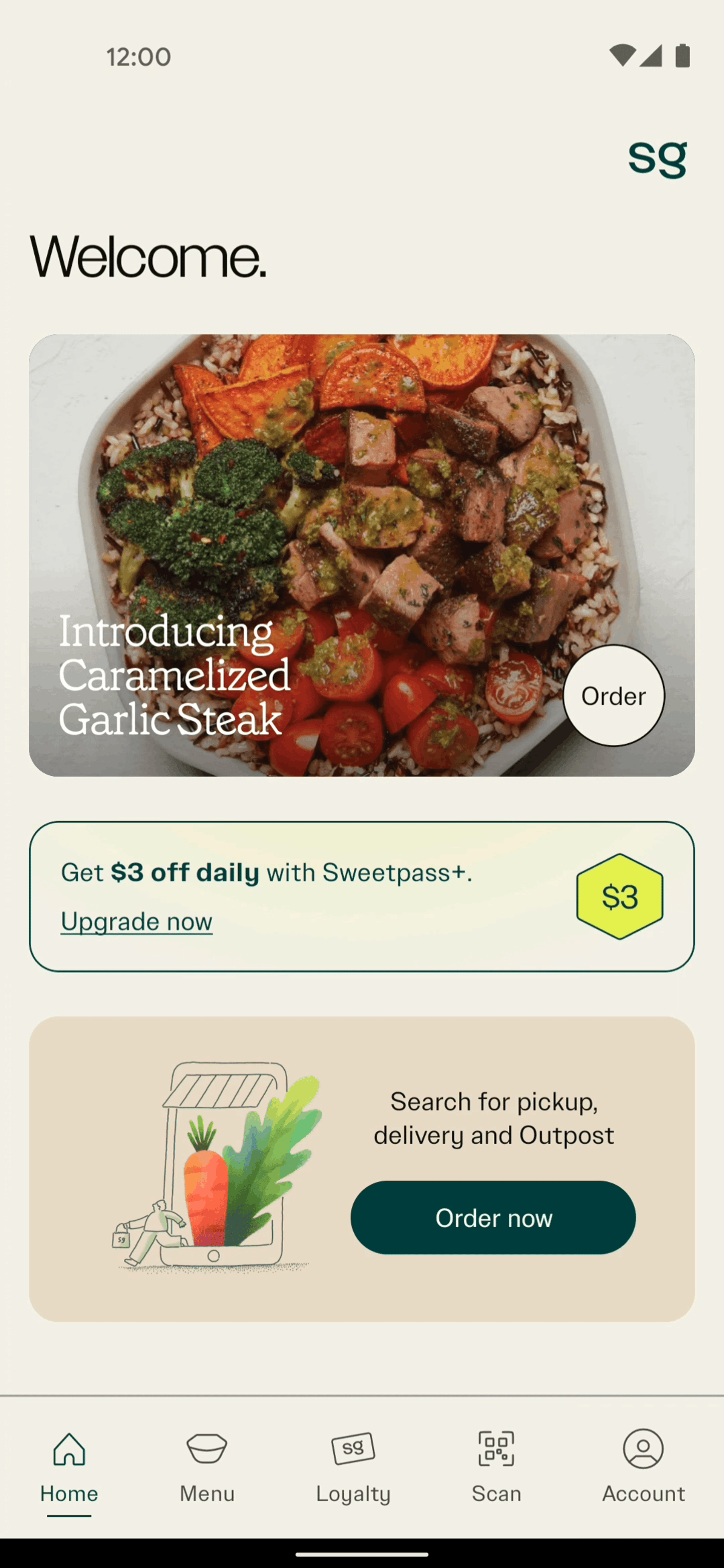 sweetgreen Android Food & Drink interface screenshot 4