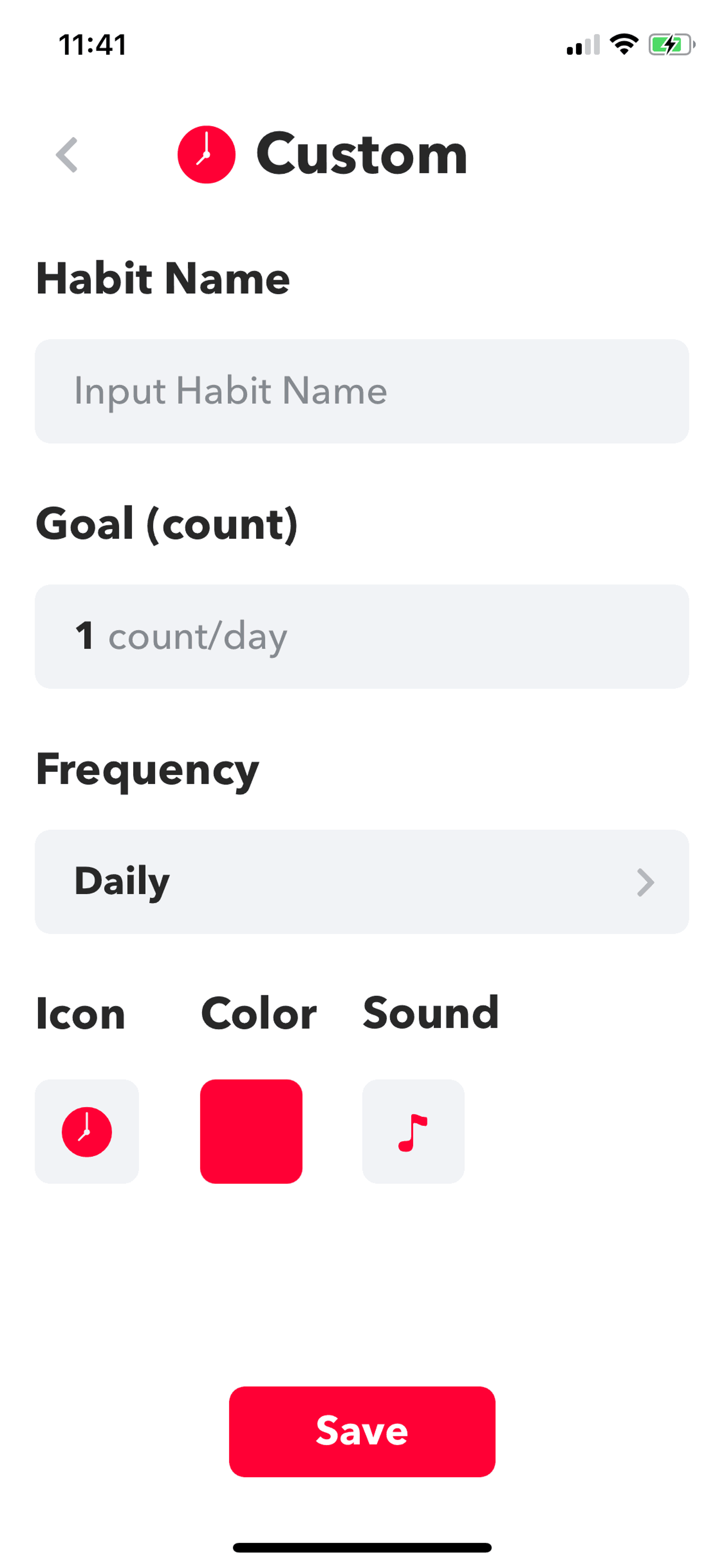 HabitMinder iOS Health & Fitness interface screenshot 8