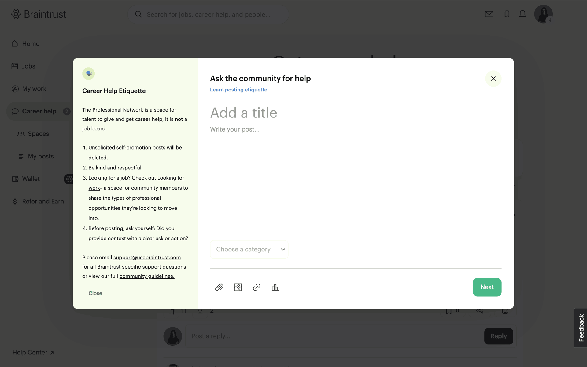 Braintrust Web AI interface screenshot 22