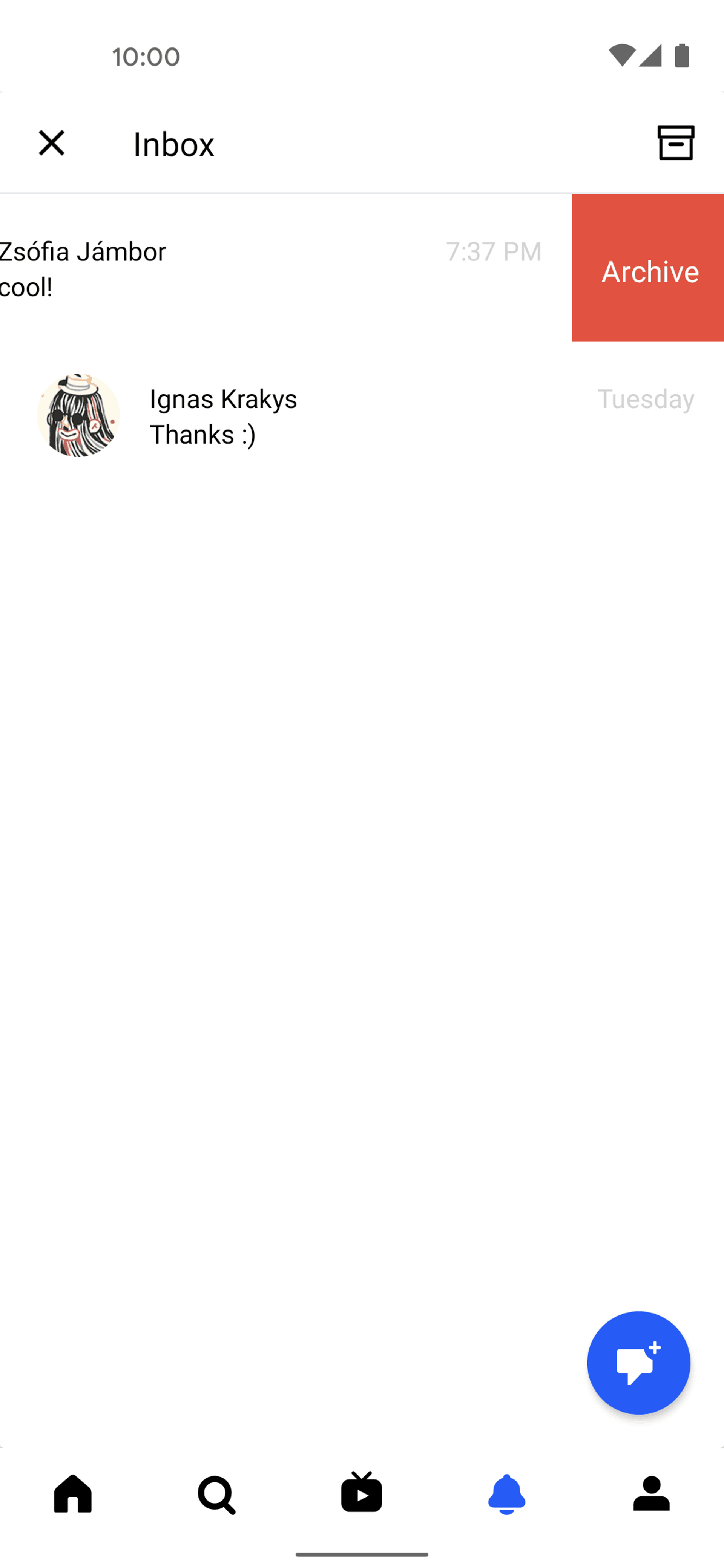 Behance Android Social Networking interface screenshot 10