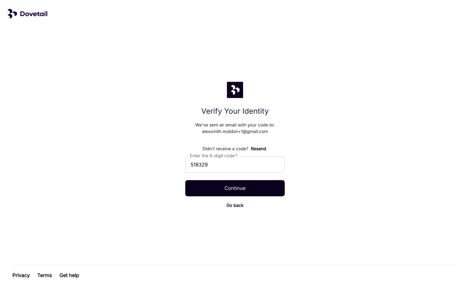 Dovetail Web Business interface screenshot 9