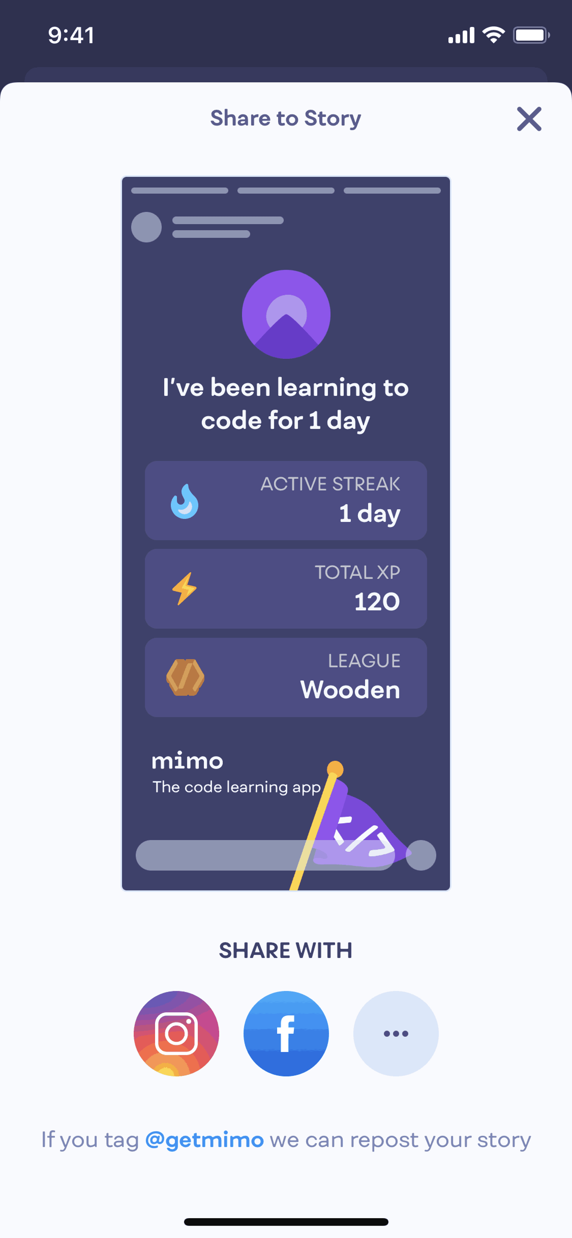 Mimo iOS Education interface screenshot 23