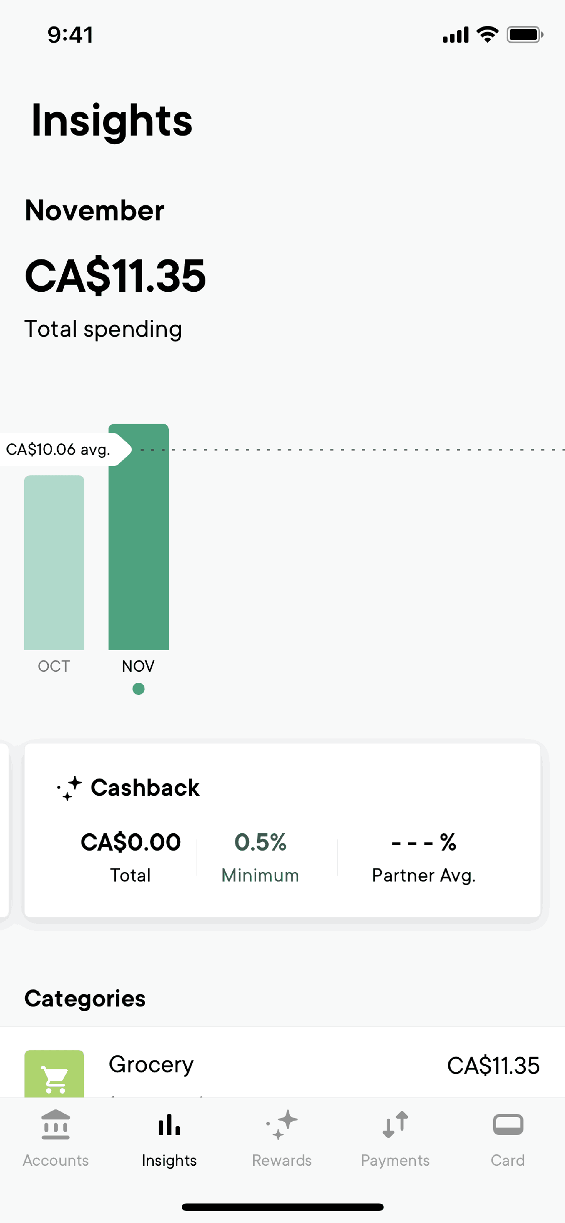 Neo Financial iOS Finance interface screenshot 2