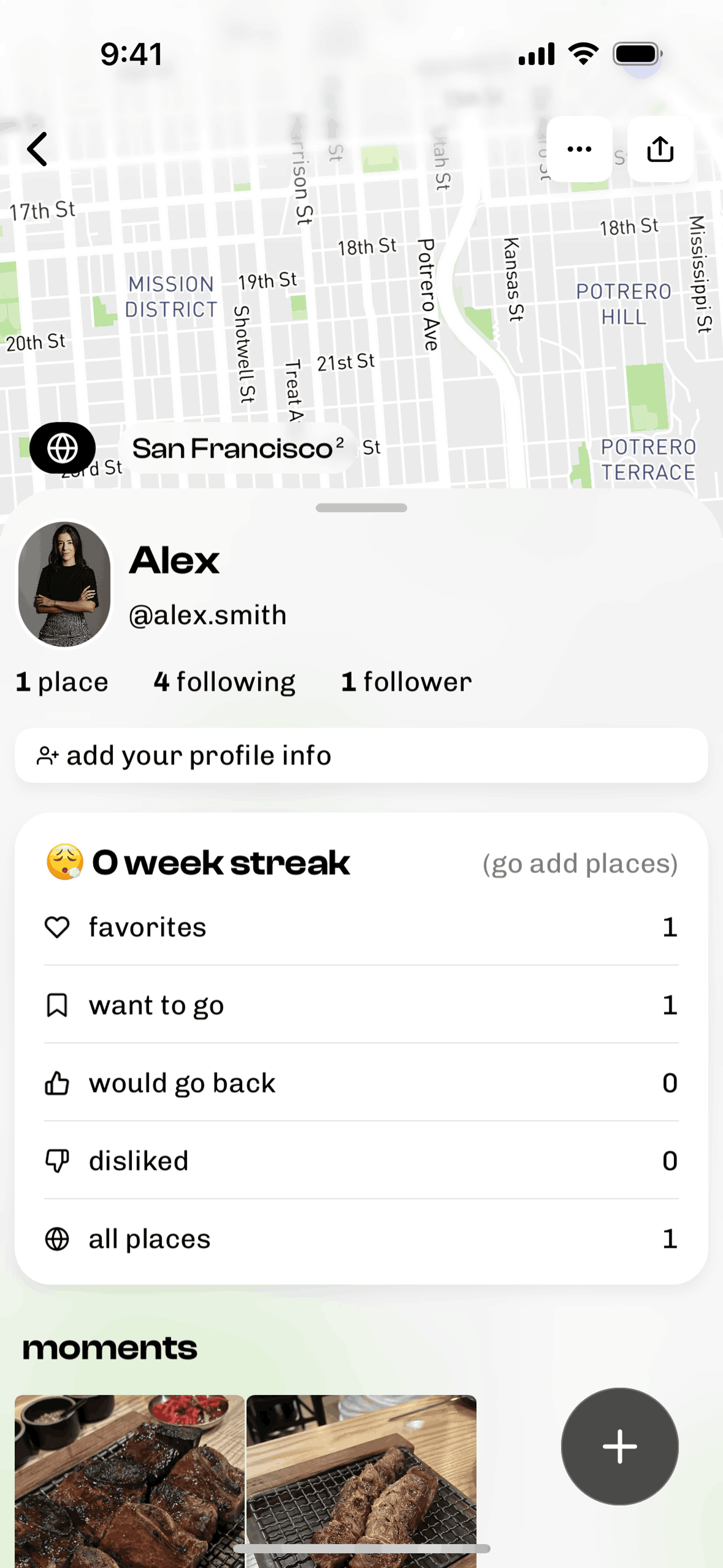Corner iOS Social Networking interface screenshot 12