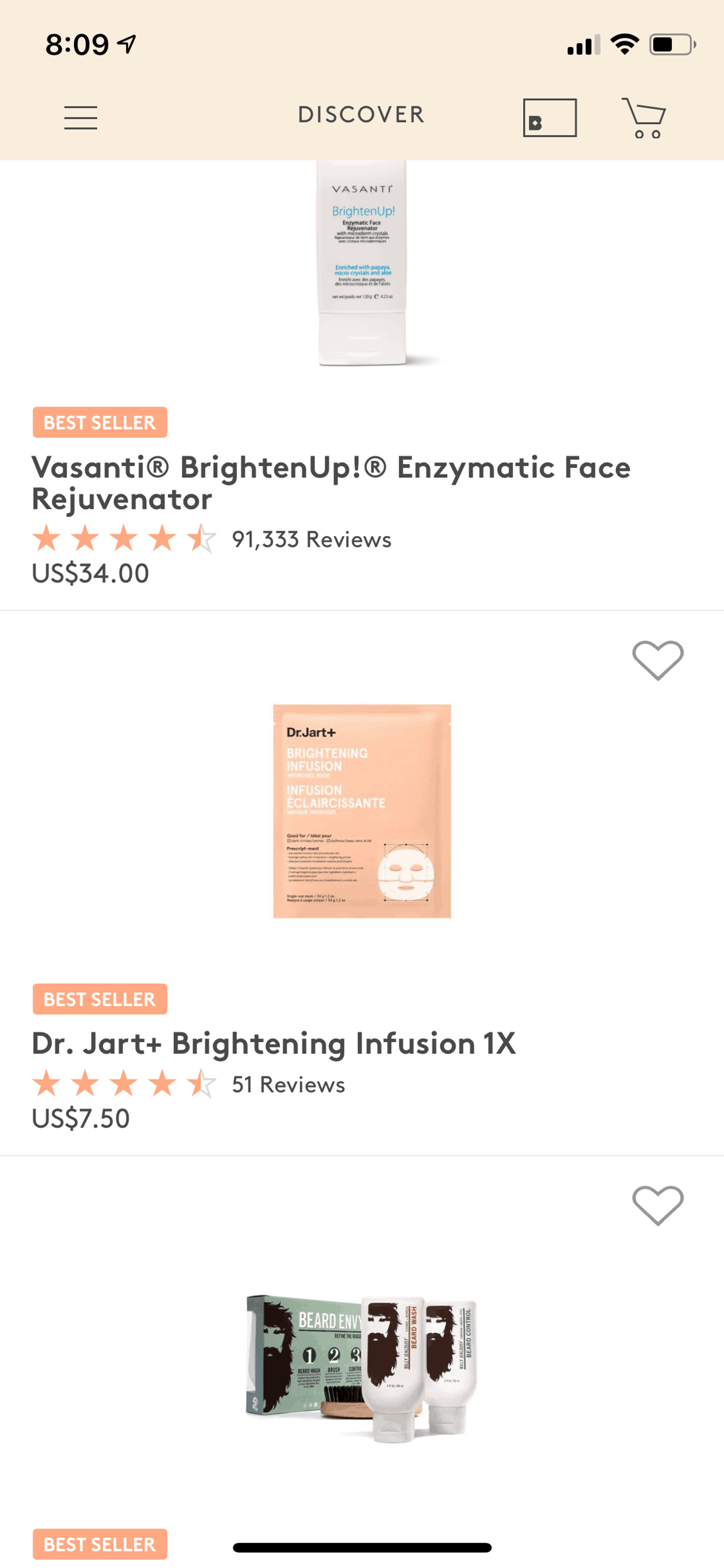 Birchbox iOS Shopping interface screenshot 15