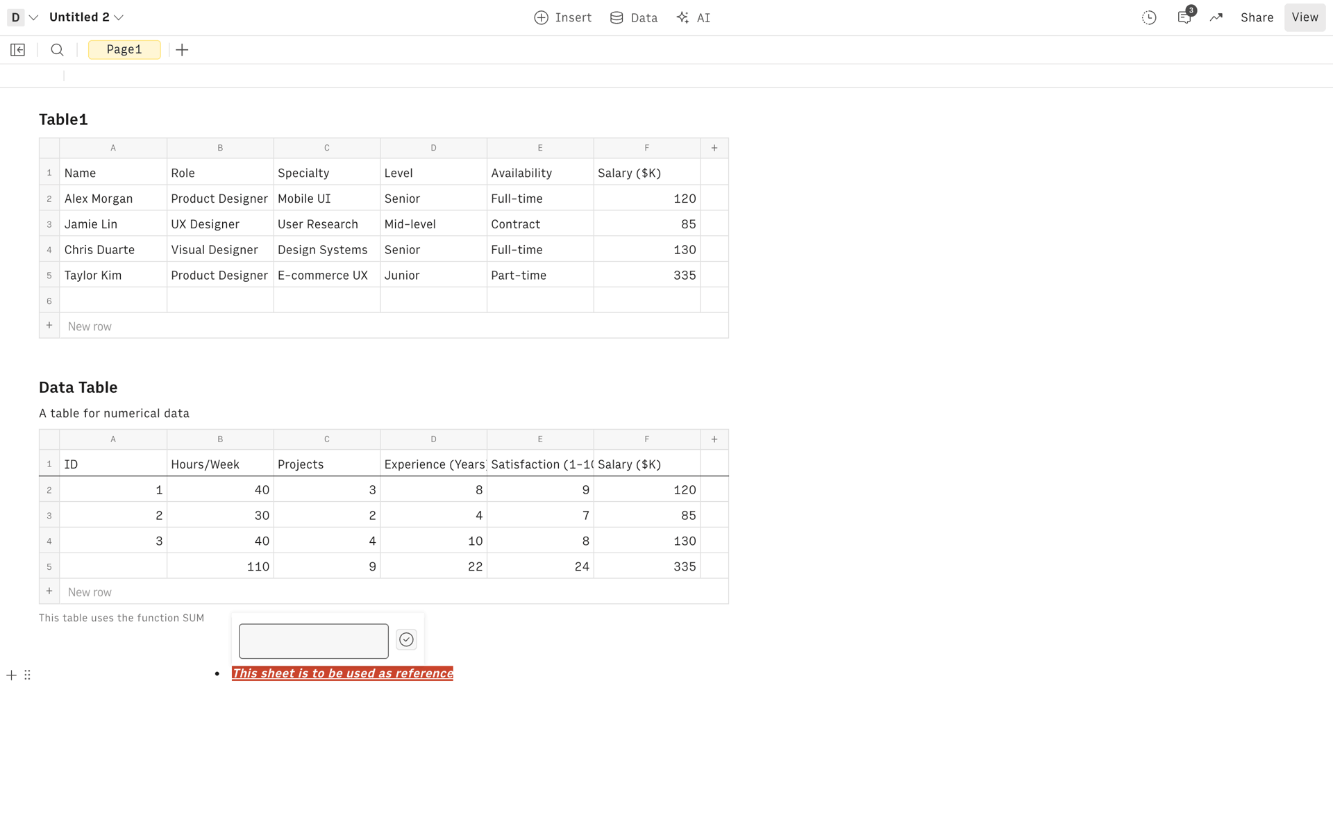 Rows Web AI interface screenshot 19