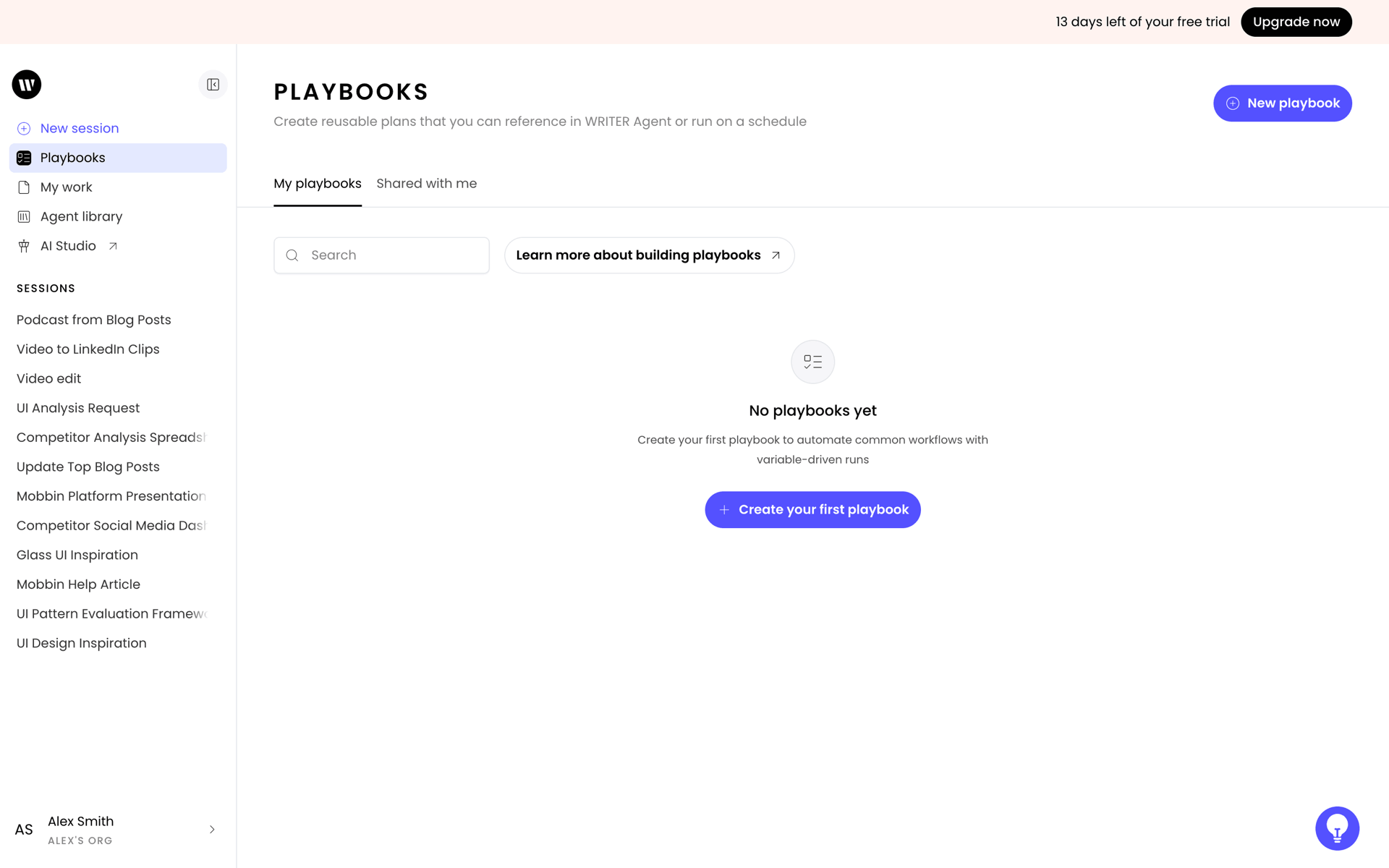 WRITER Web Business interface screenshot 24