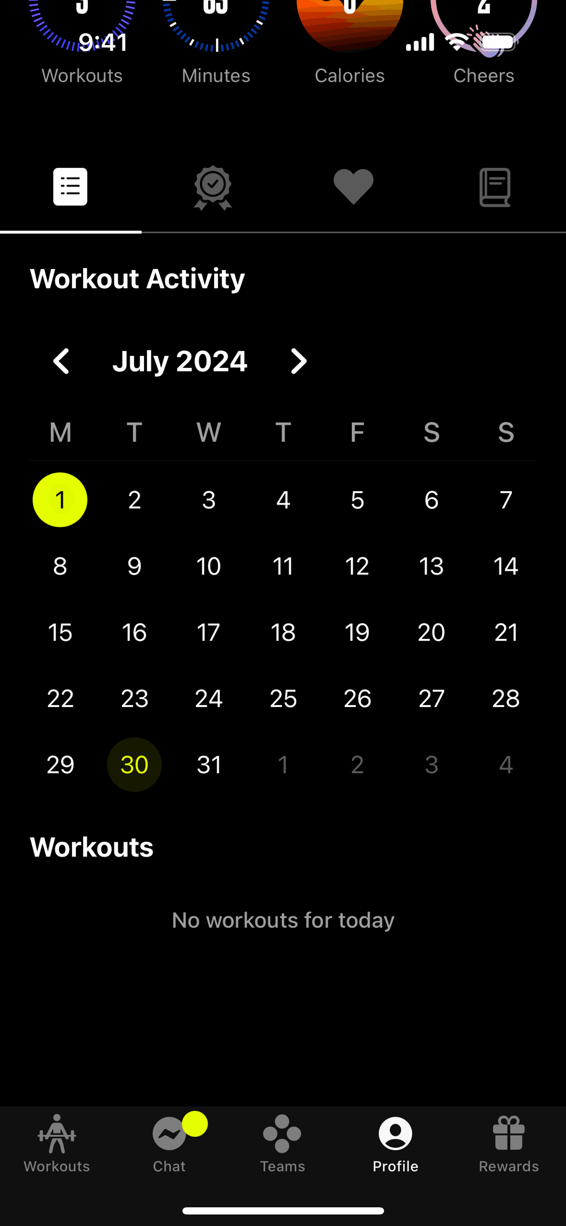 Ladder iOS Health & Fitness interface screenshot 23