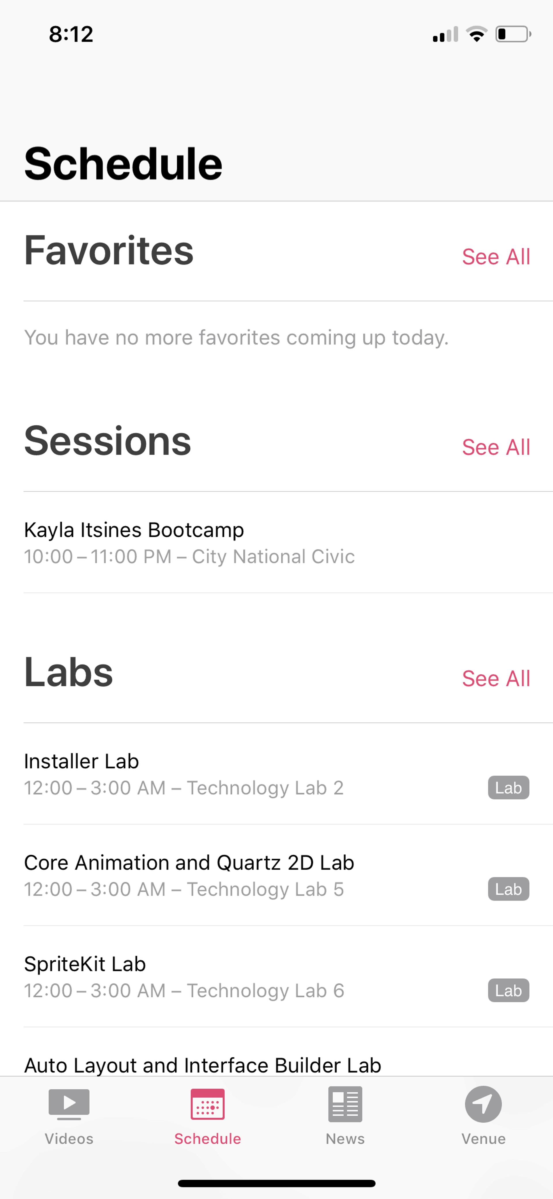 WWDC iOS Reference interface screenshot 23