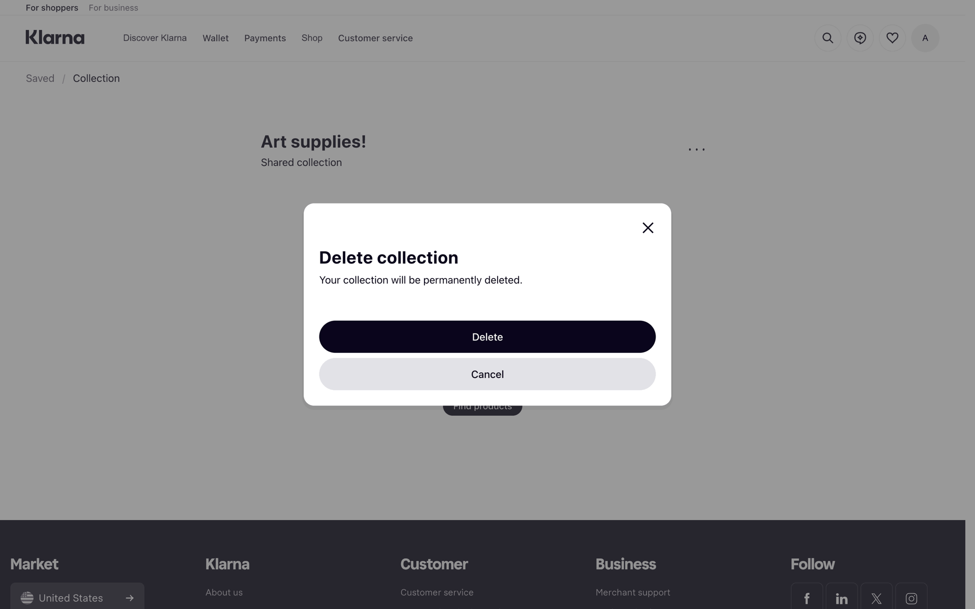 Klarna Web Finance interface screenshot 15