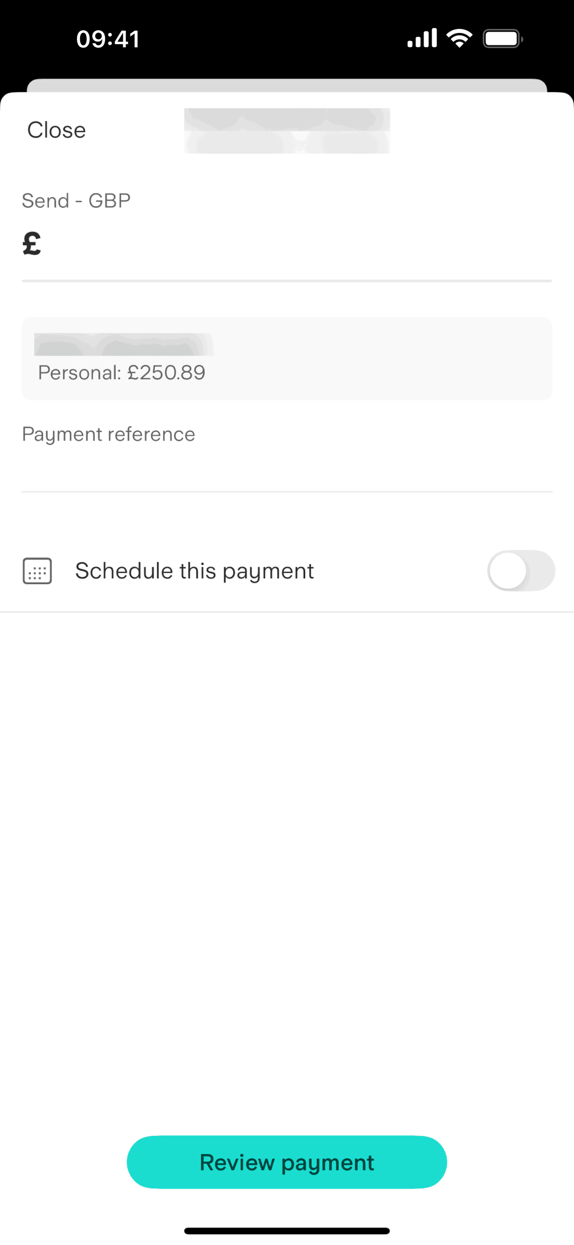 Starling Bank iOS Finance interface screenshot 13