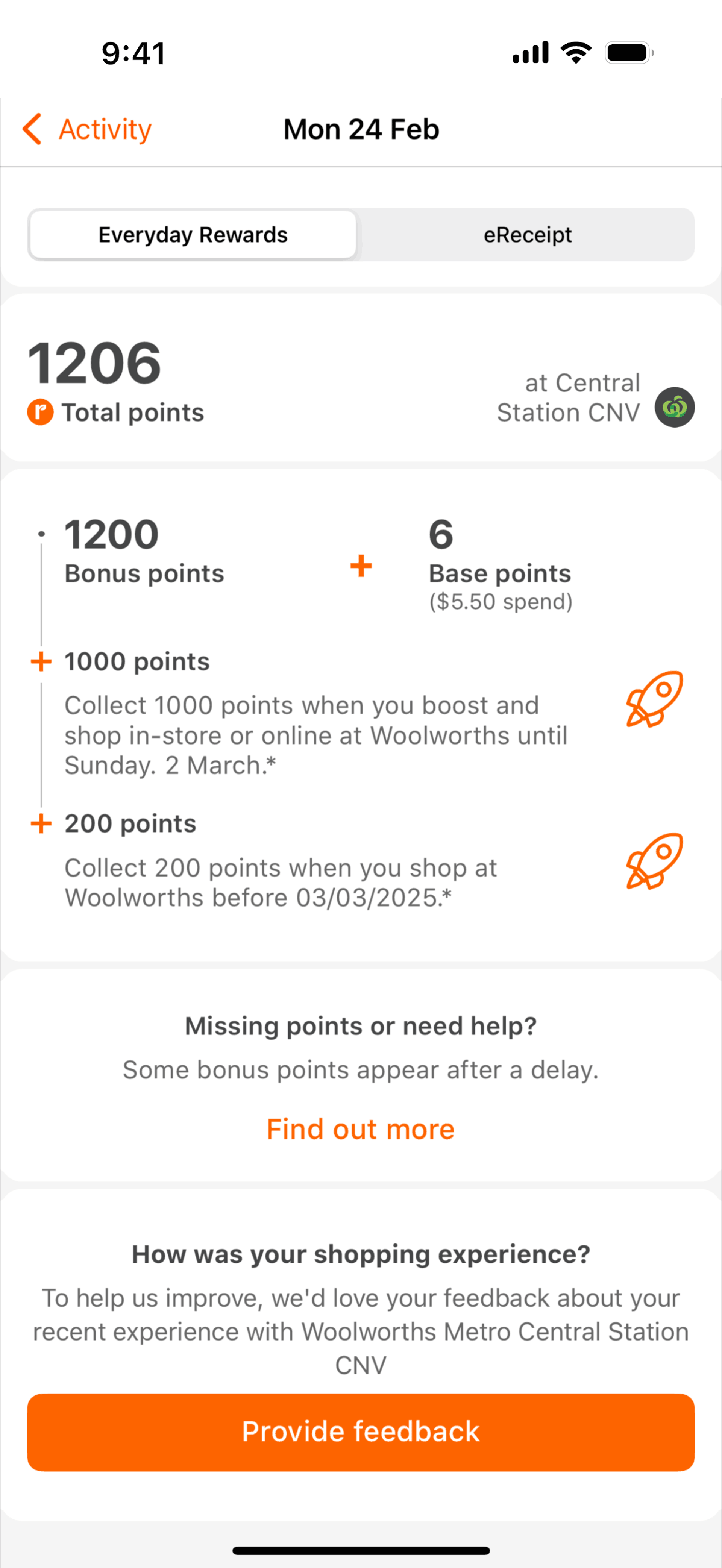 Everyday Rewards iOS Shopping interface screenshot 18
