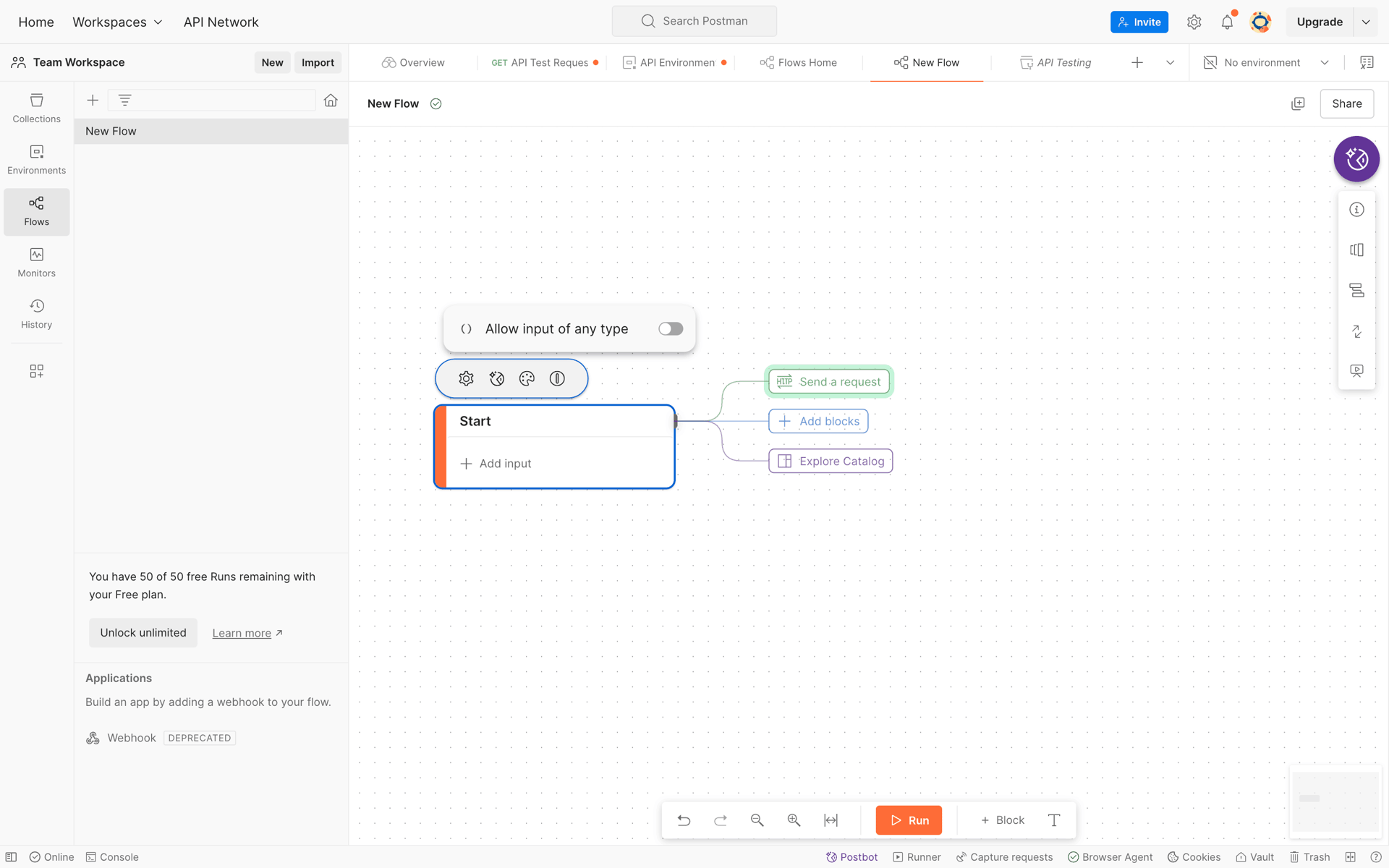 Postman Web Developer Tools interface screenshot 16