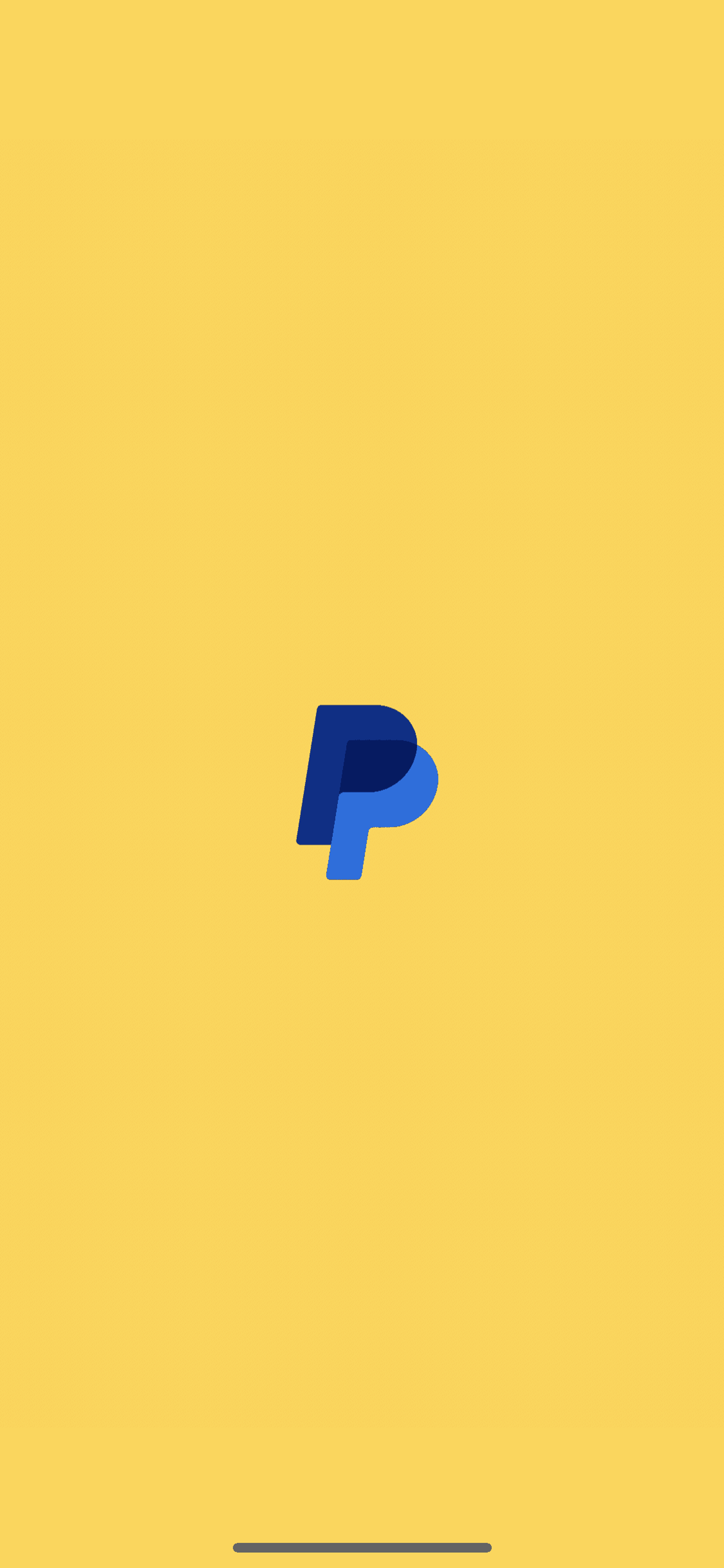 PayPal iOS Finance interface screenshot 1