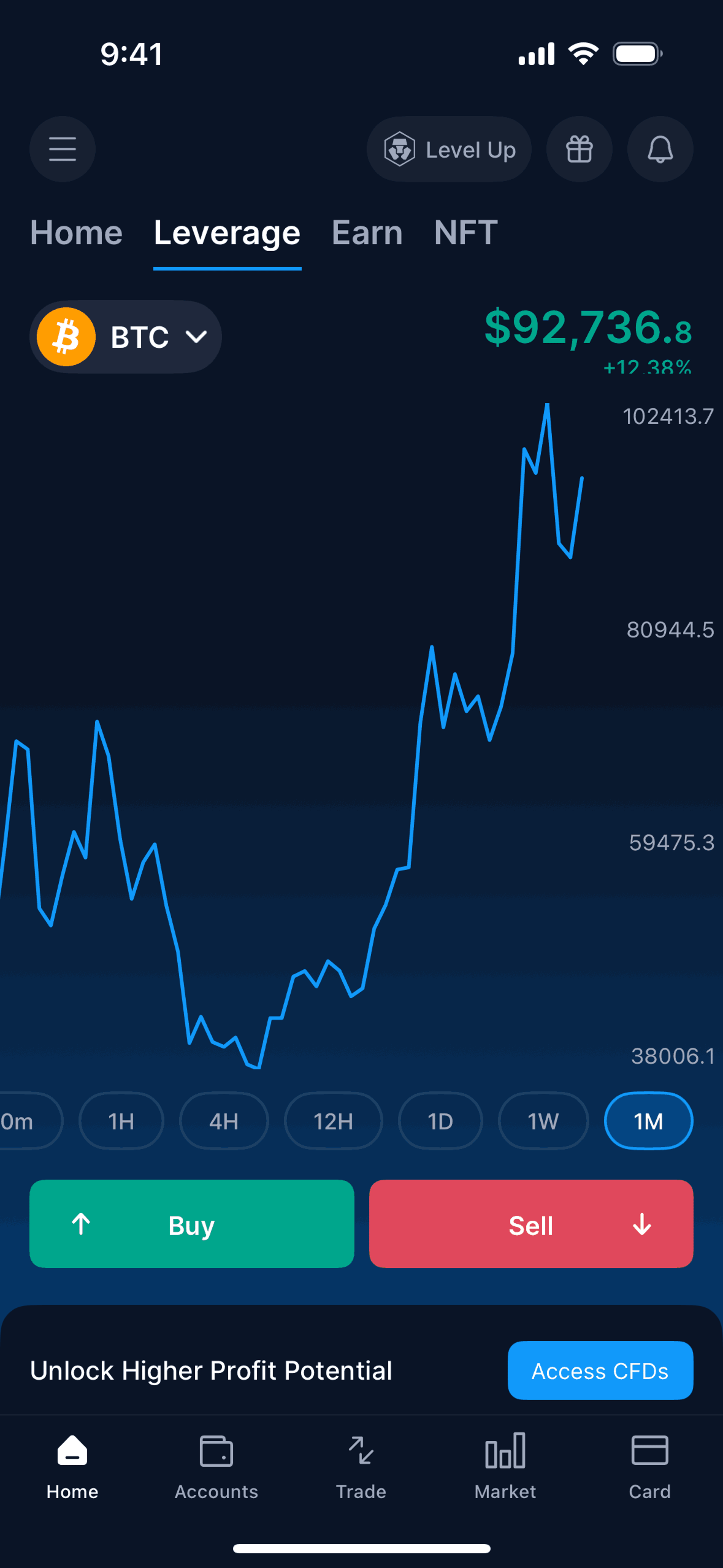 Crypto.com iOS Finance interface screenshot 17