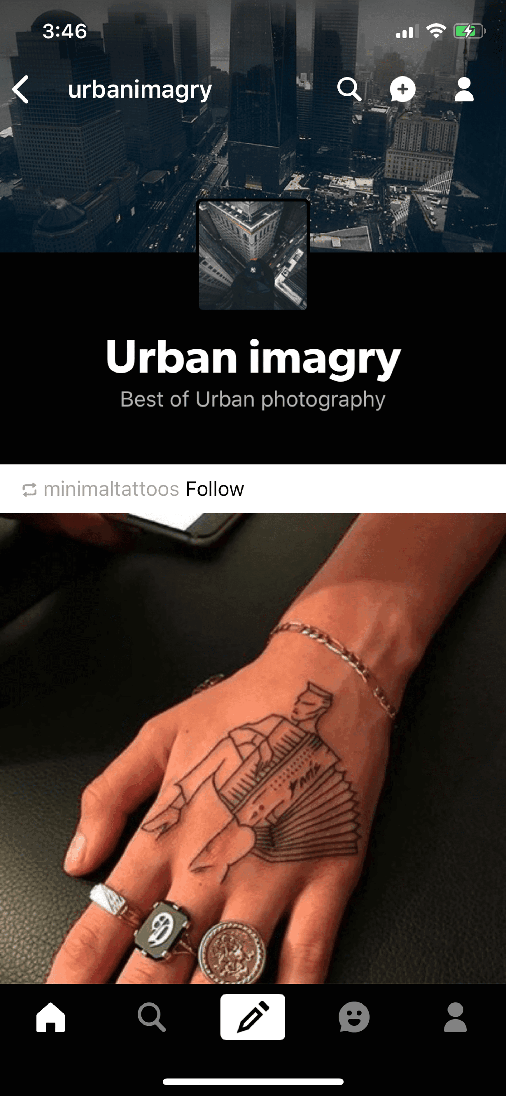 Tumblr iOS Social Networking interface screenshot 19