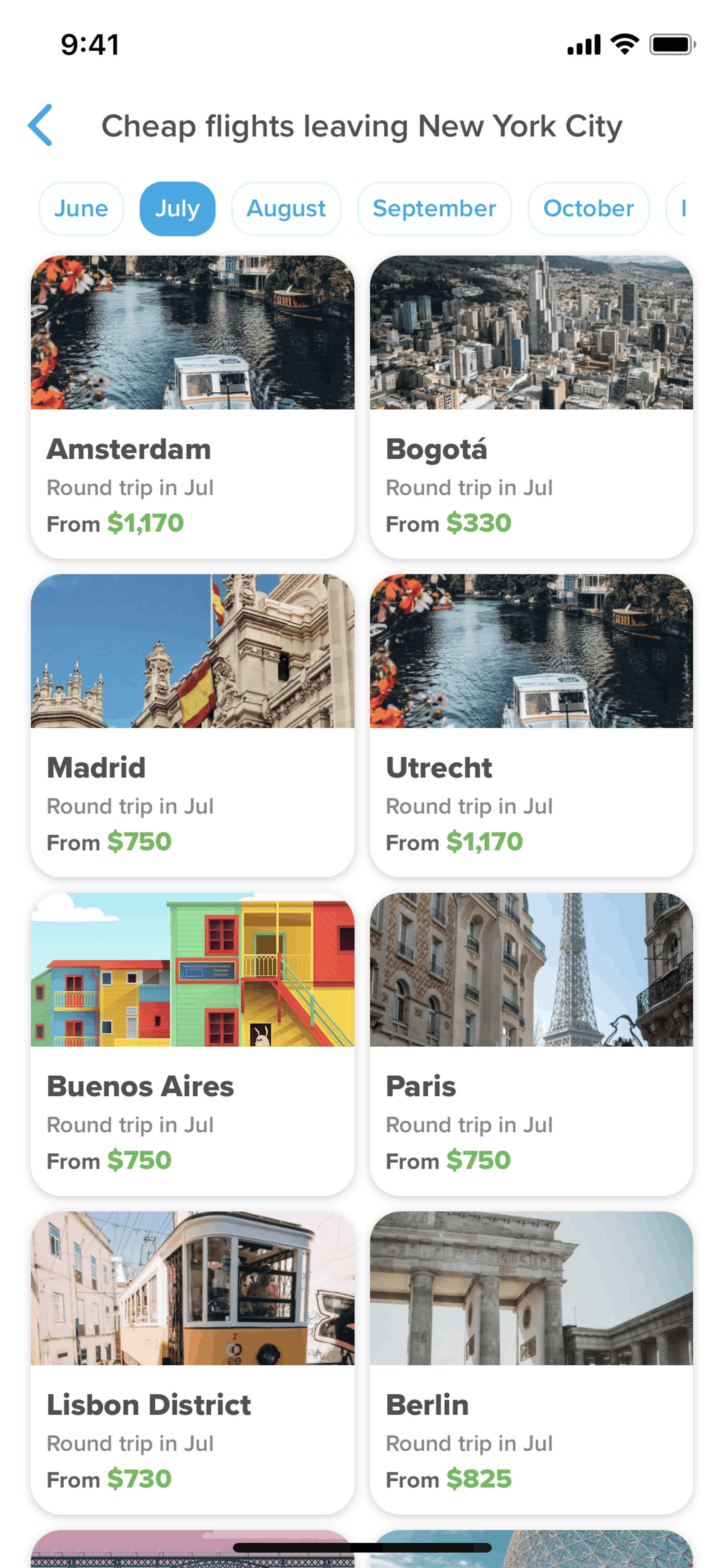 Hopper iOS Travel & Transportation interface screenshot 24