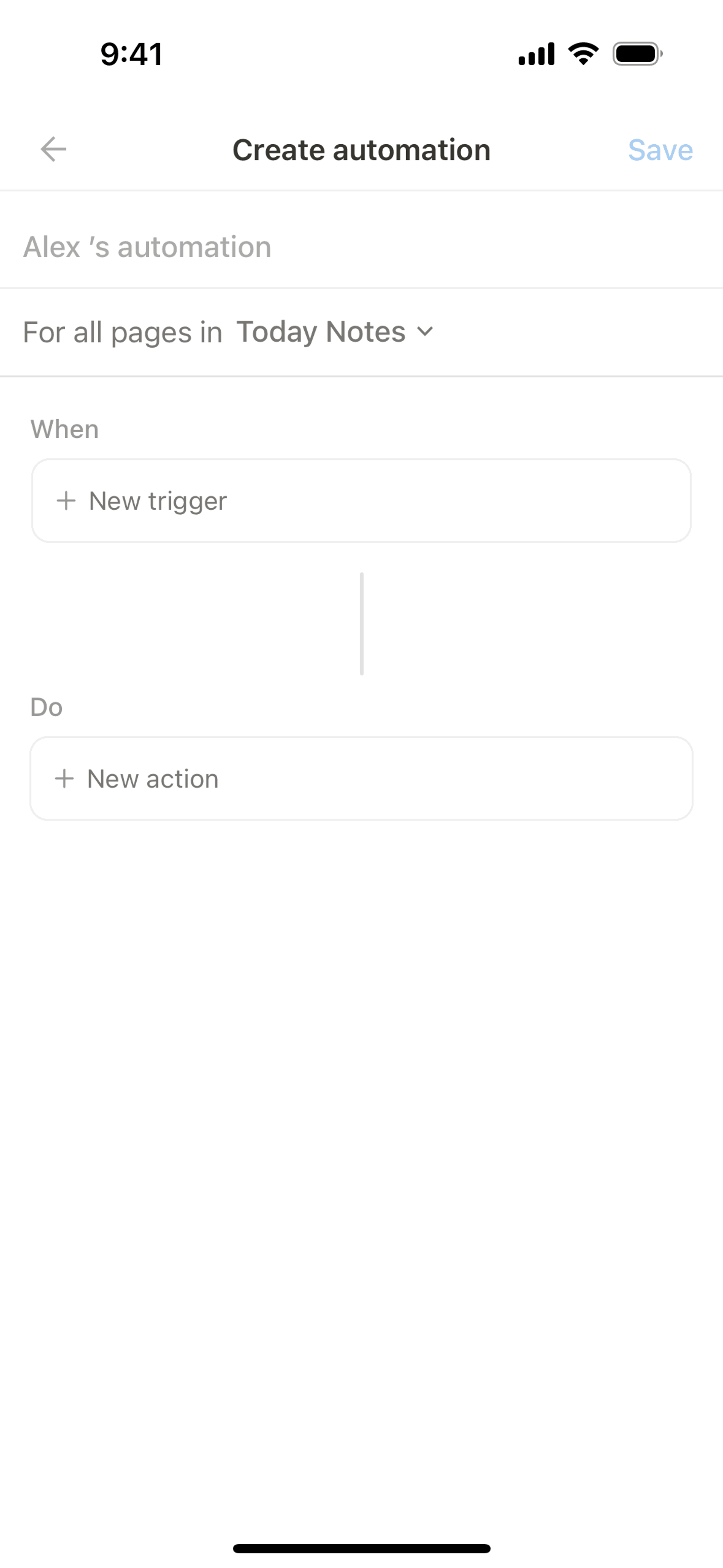 Notion iOS Collaboration interface screenshot 10