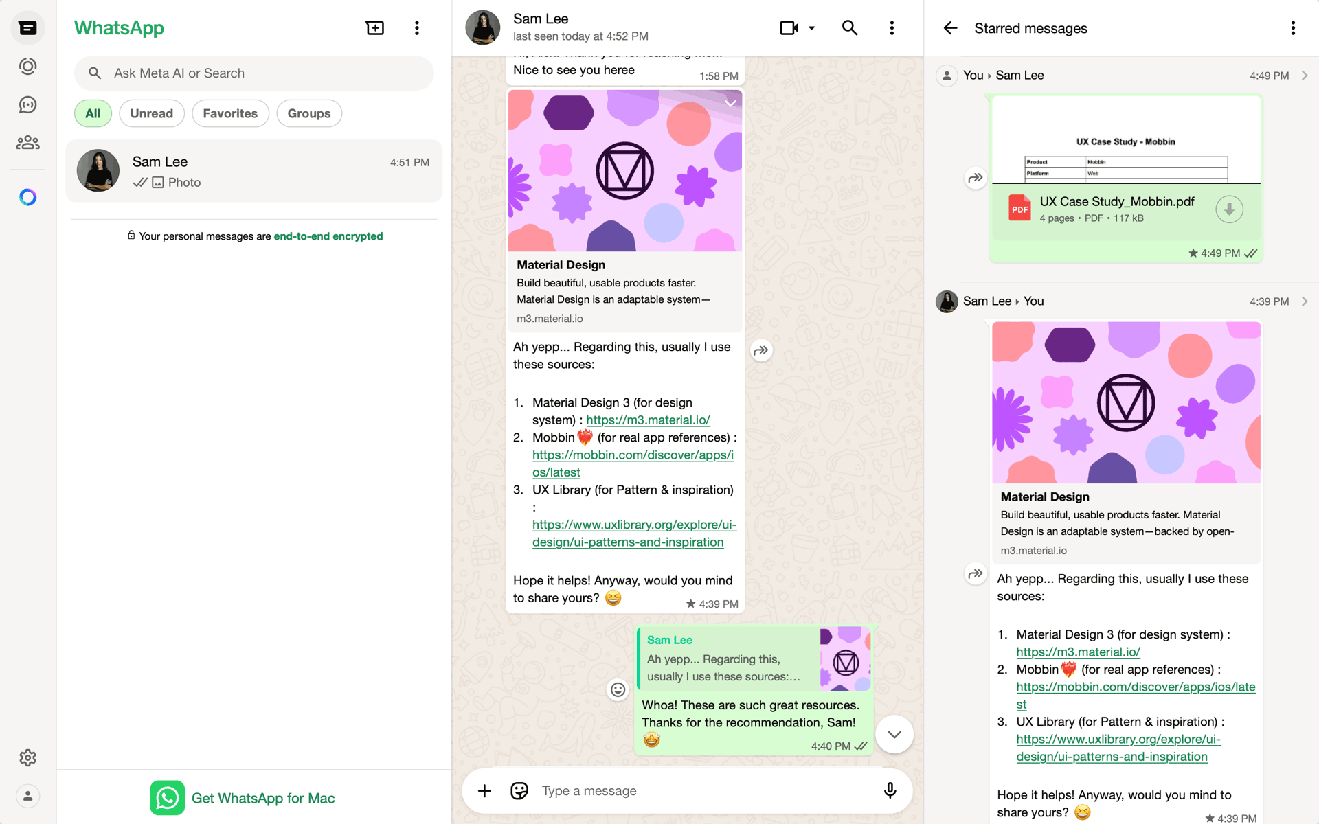 WhatsApp Web Social Networking interface screenshot 17