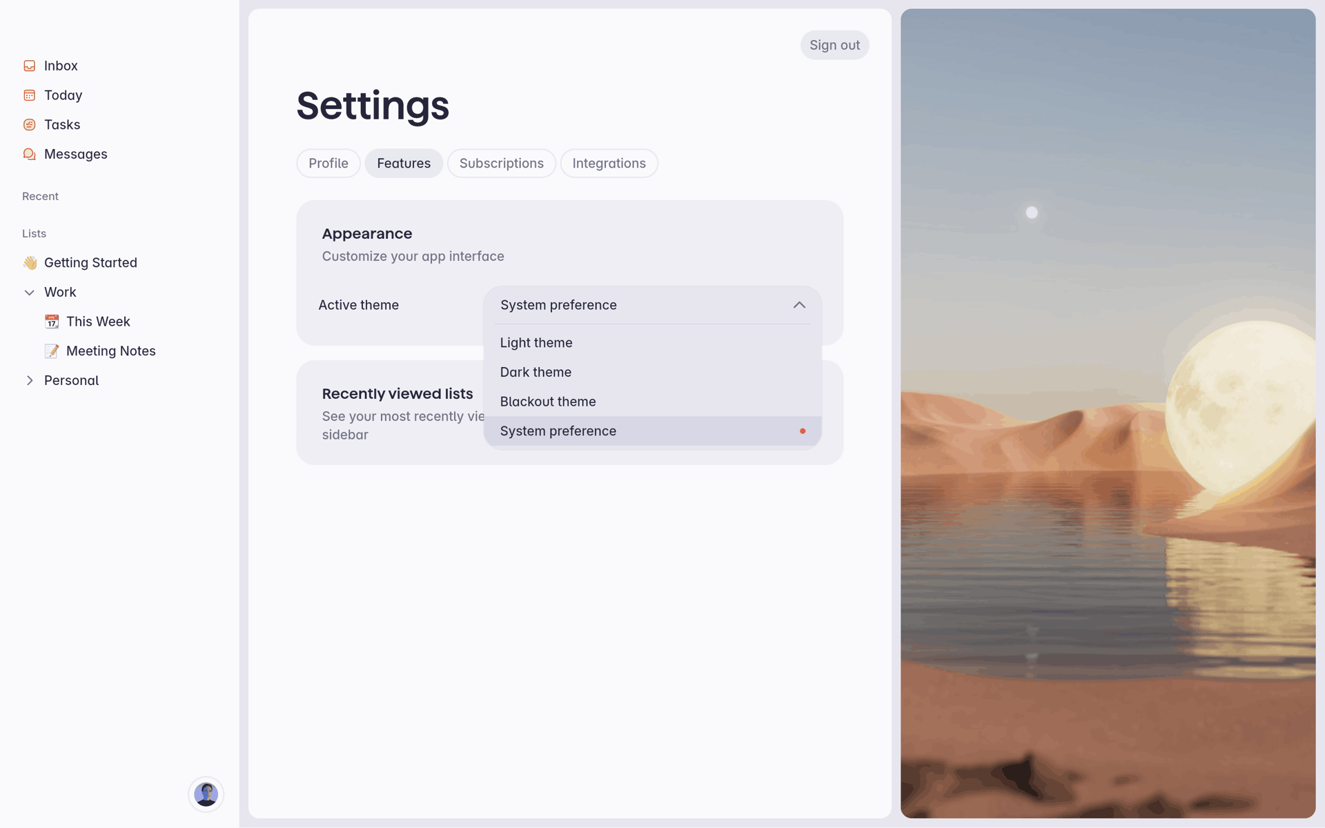 Superlist Web Productivity interface screenshot 20
