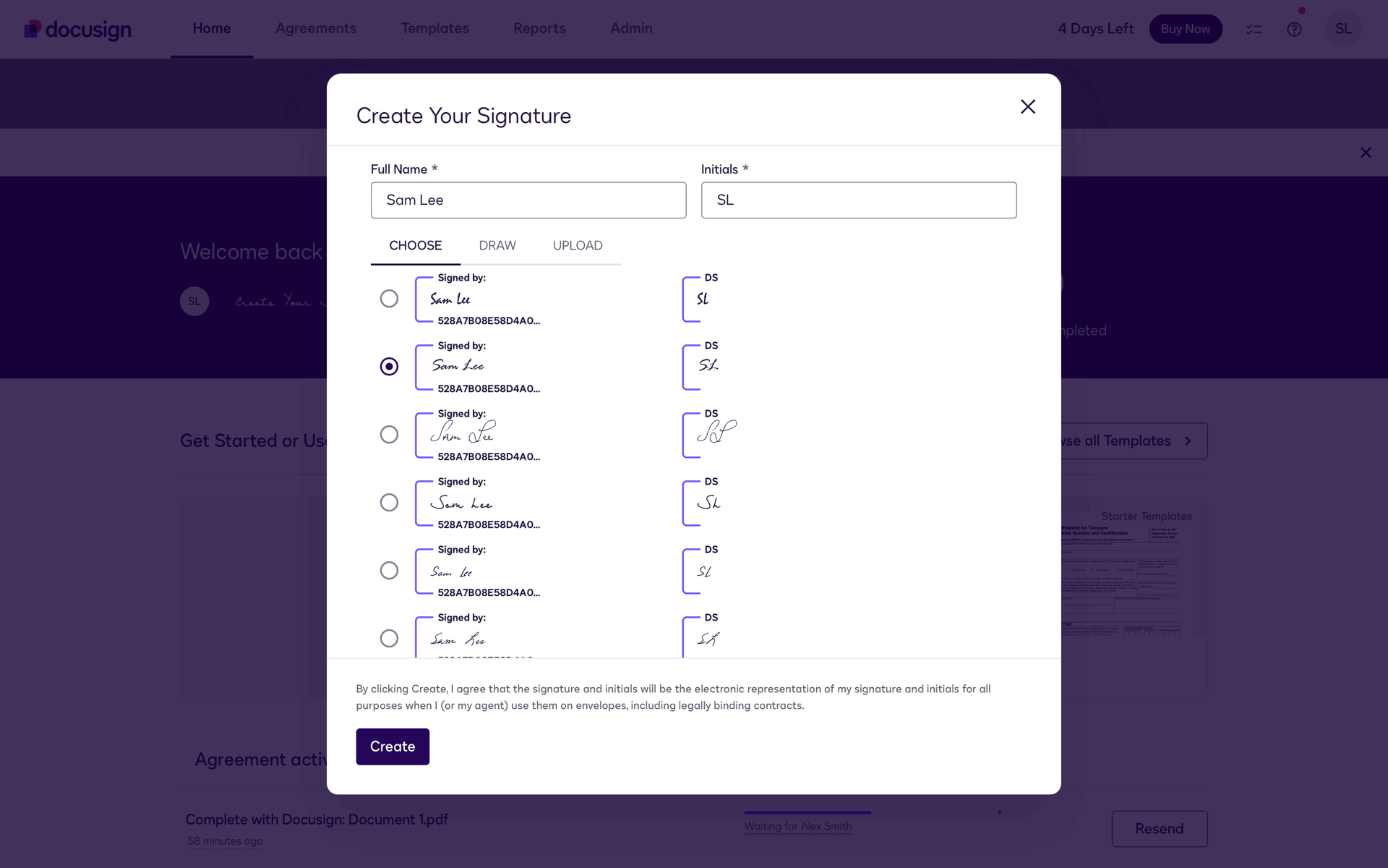 Docusign Web Business interface screenshot 10