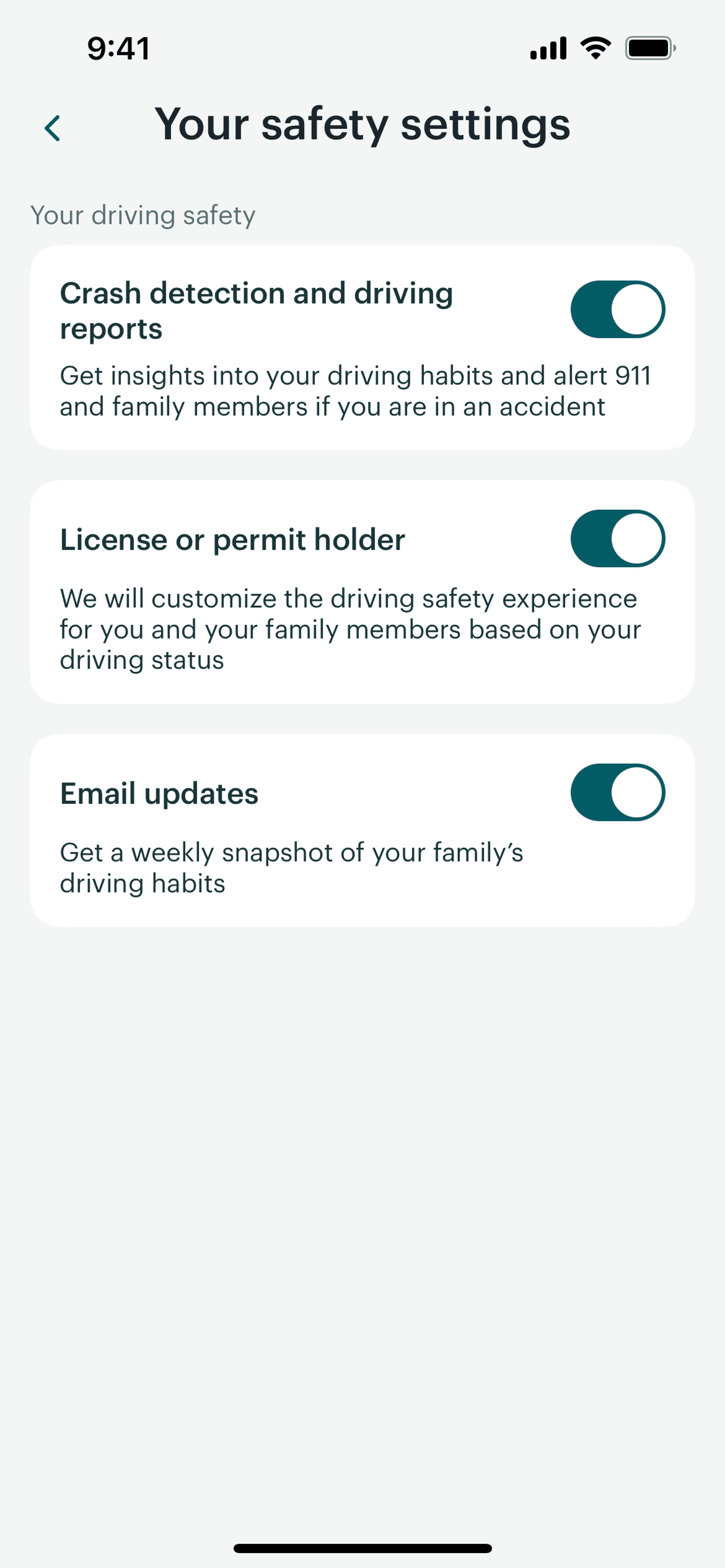 Greenlight iOS Finance interface screenshot 23