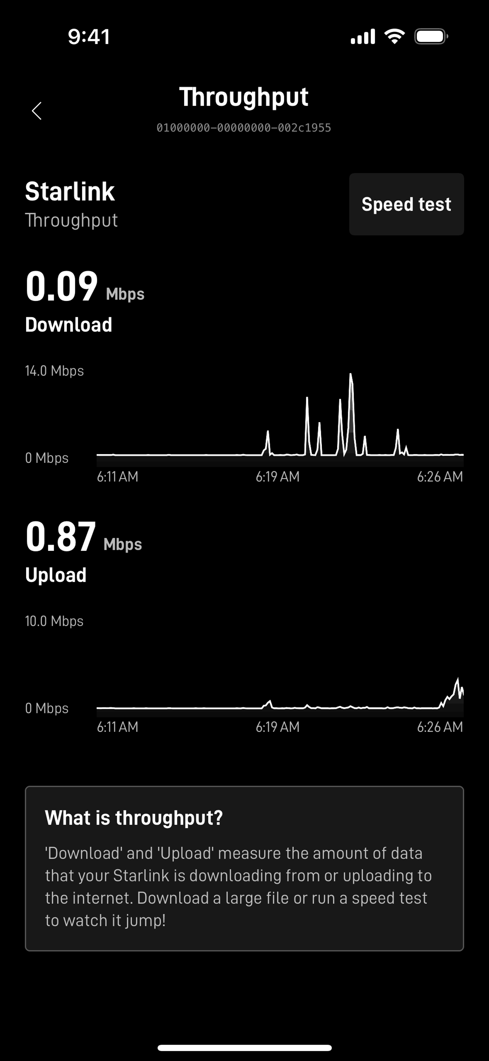 Starlink iOS Utilities interface screenshot 12