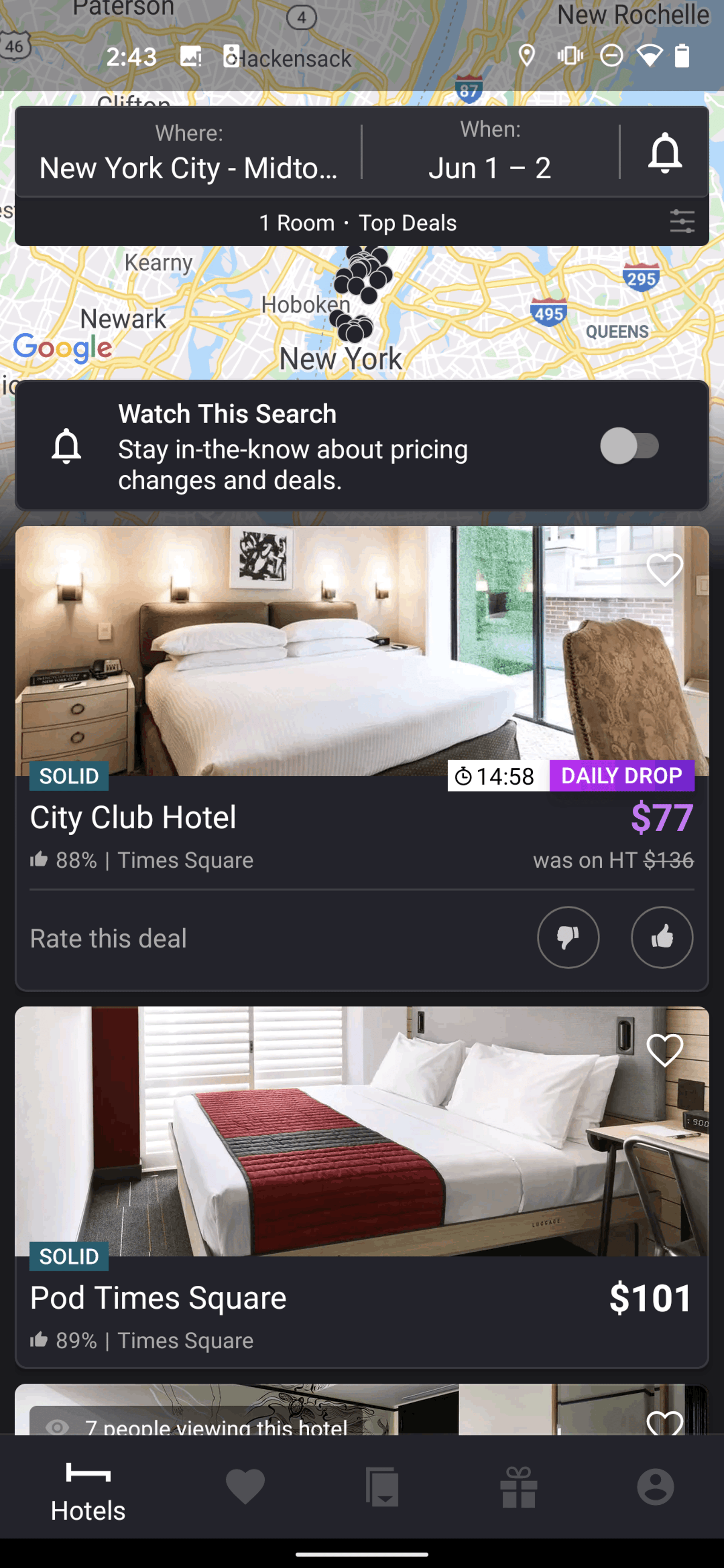 HotelTonight Android Travel & Transportation interface screenshot 16