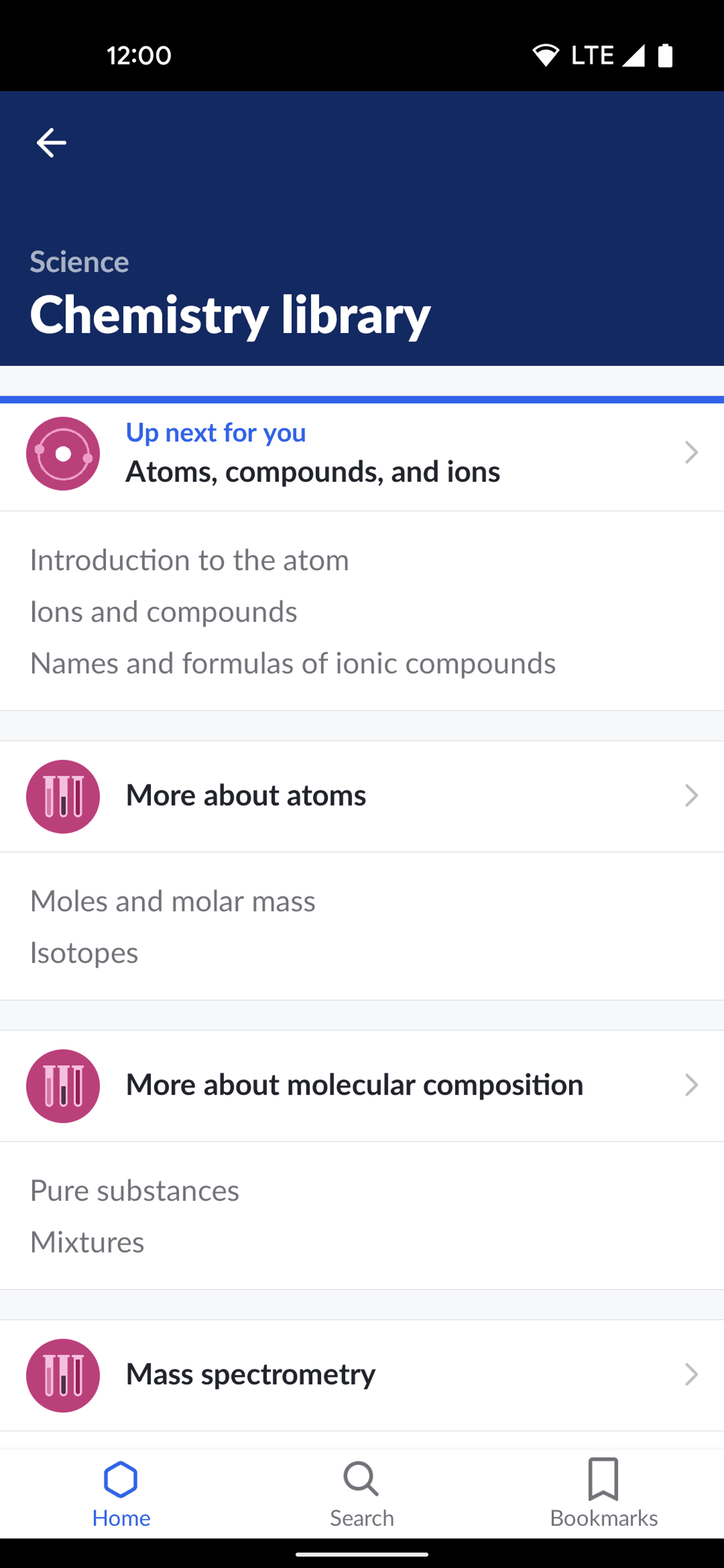 Khan Academy Android Education interface screenshot 15