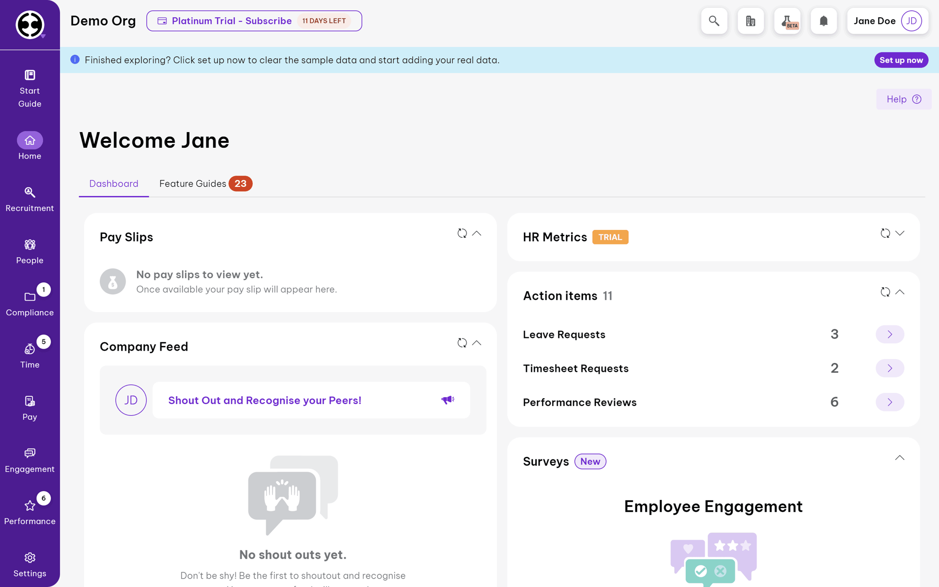 Employment Hero Web Business interface screenshot 21