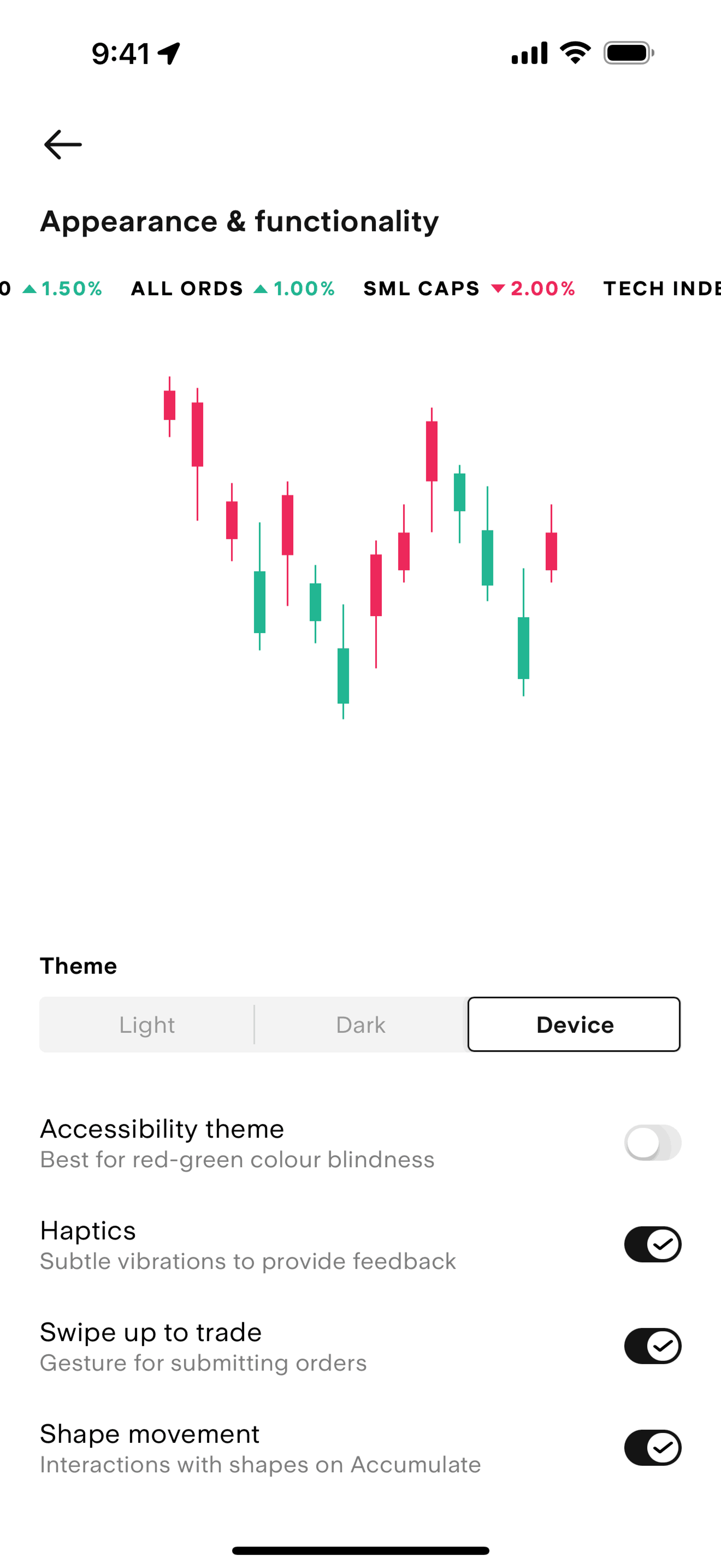 Stake iOS Finance interface screenshot 17