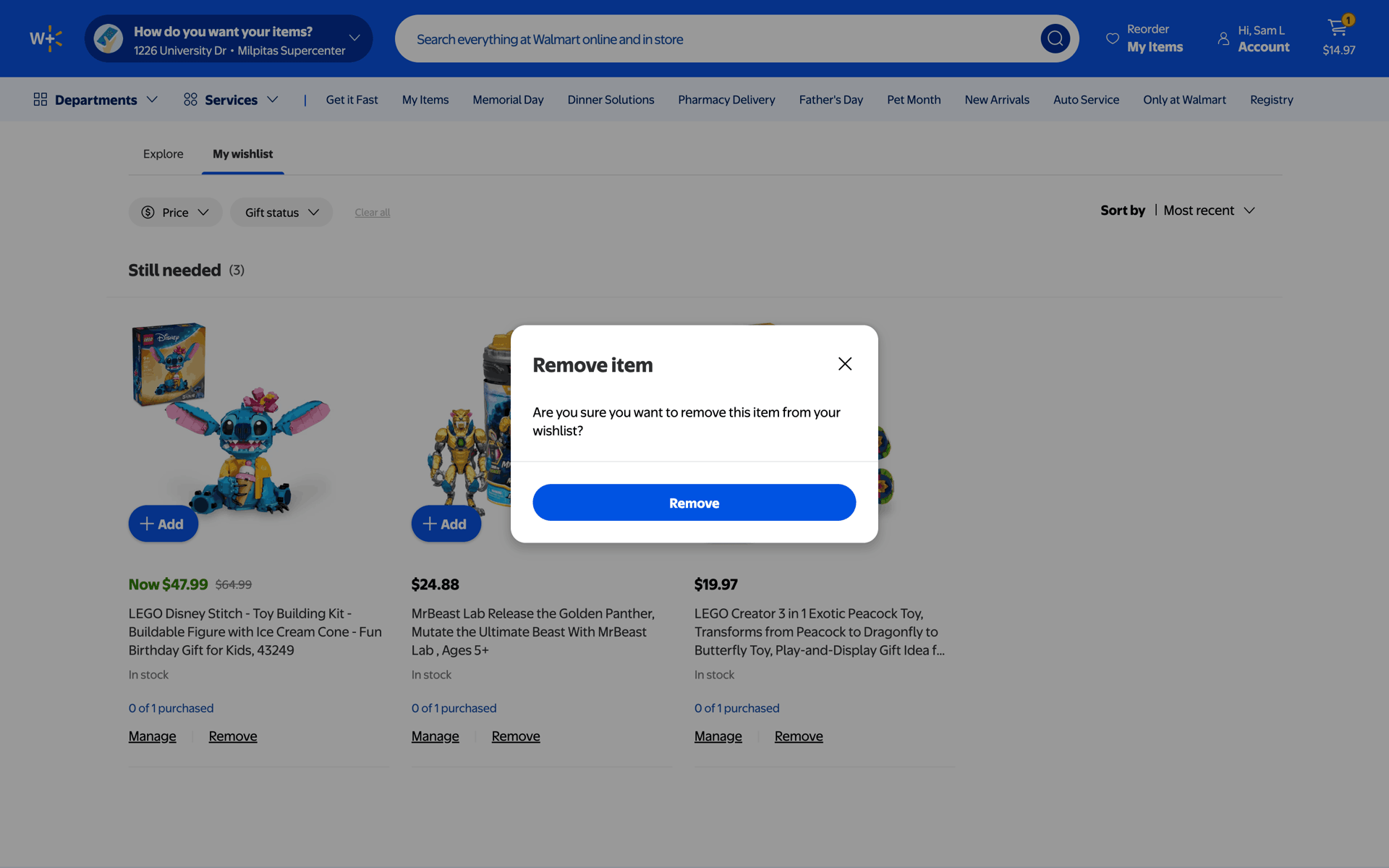 Walmart Web Shopping interface screenshot 22
