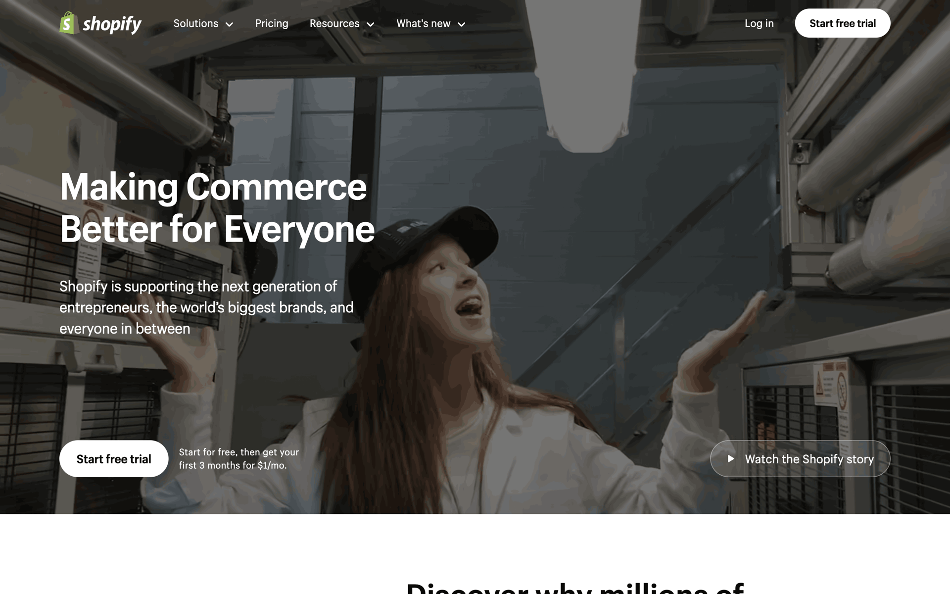 Shopify Web Business interface screenshot 1