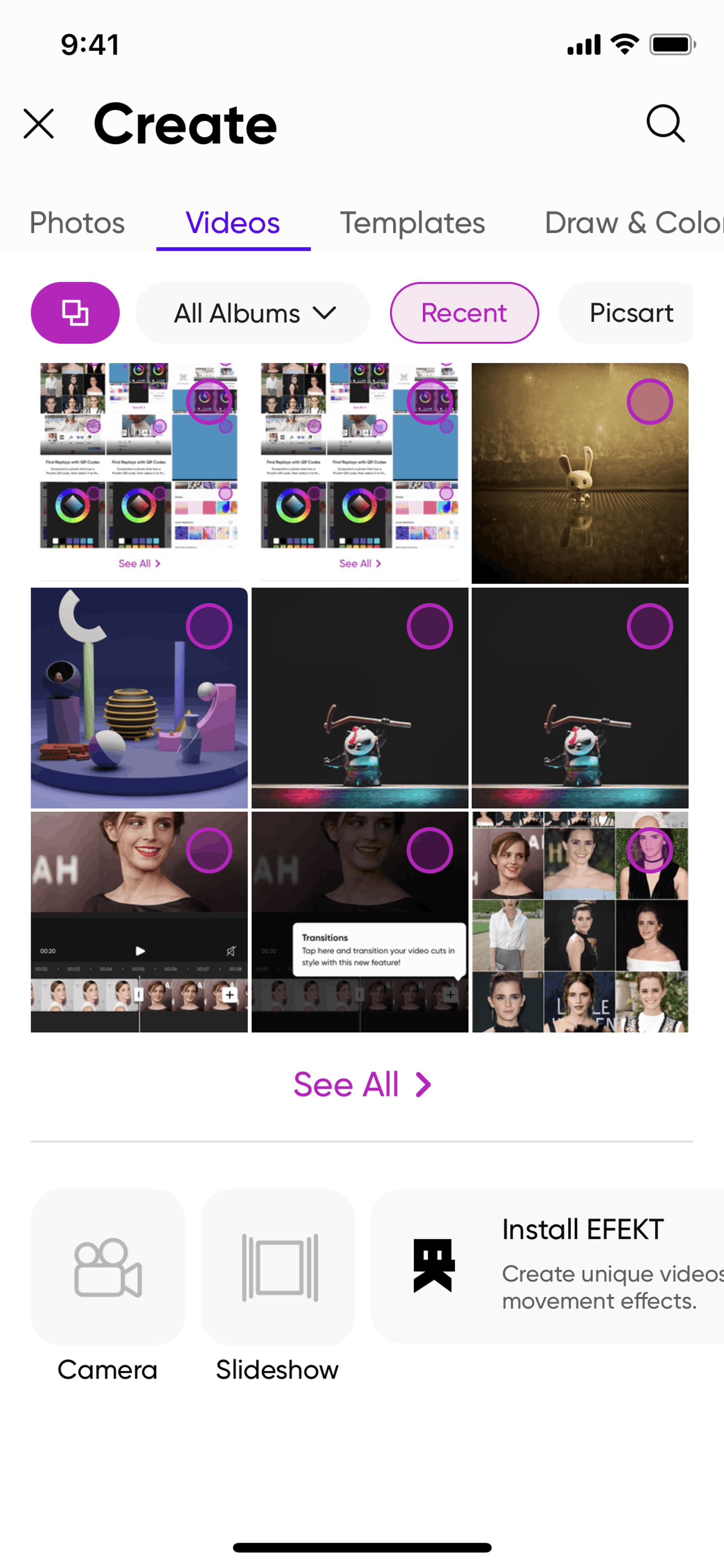 Picsart iOS Photo & Video interface screenshot 21