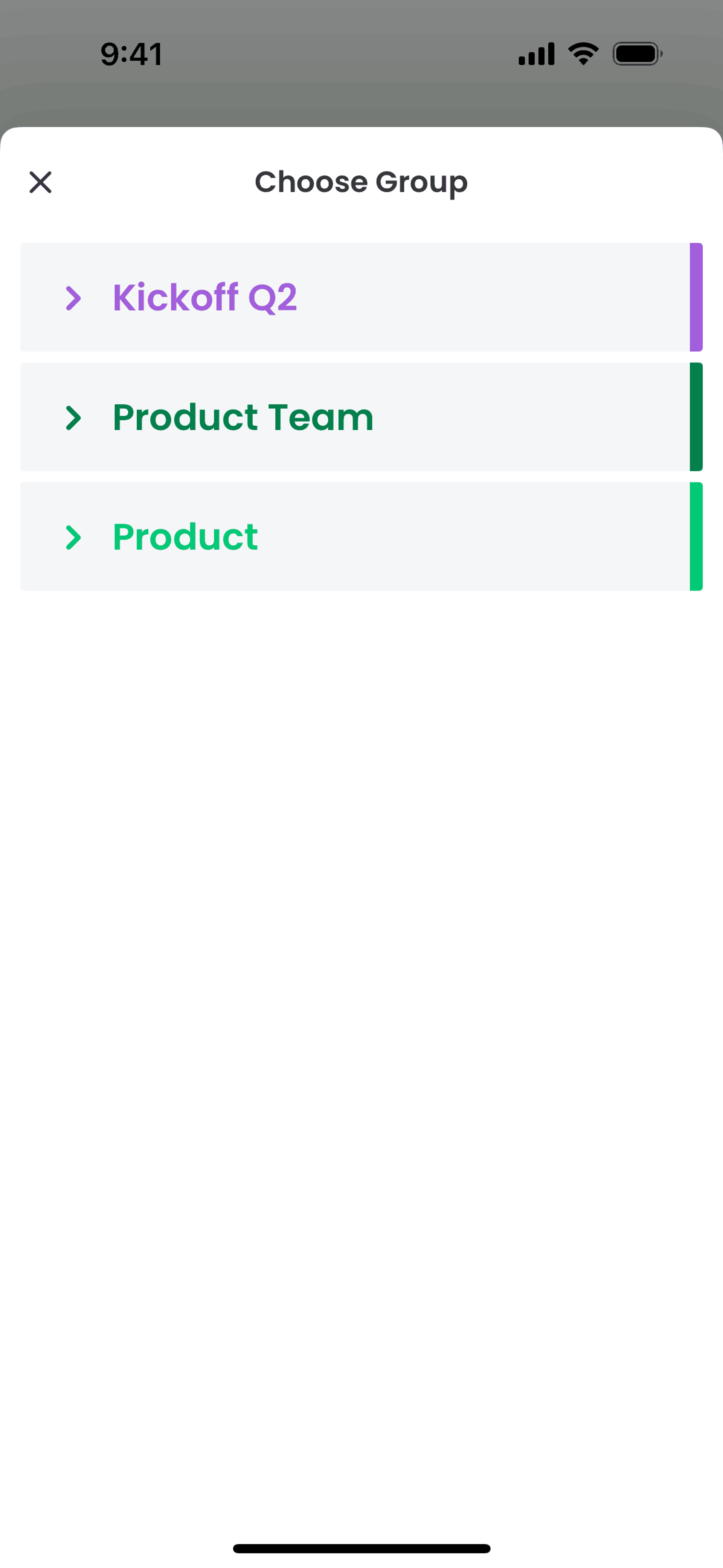 monday.com iOS Collaboration interface screenshot 5