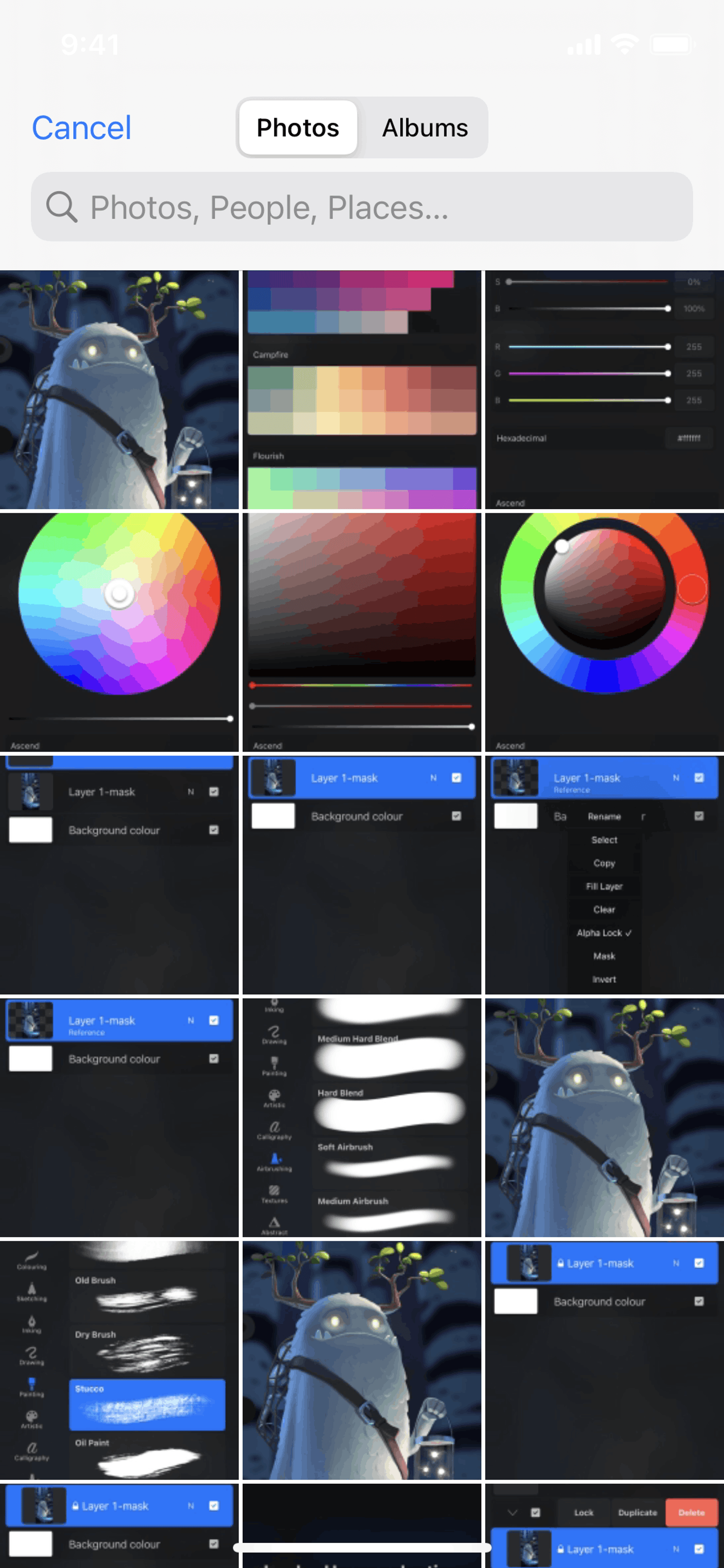 Procreate Pocket iOS Graphics & Design interface screenshot 18