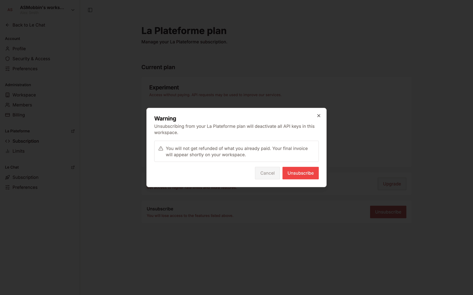 Mistral AI Web AI interface screenshot 23