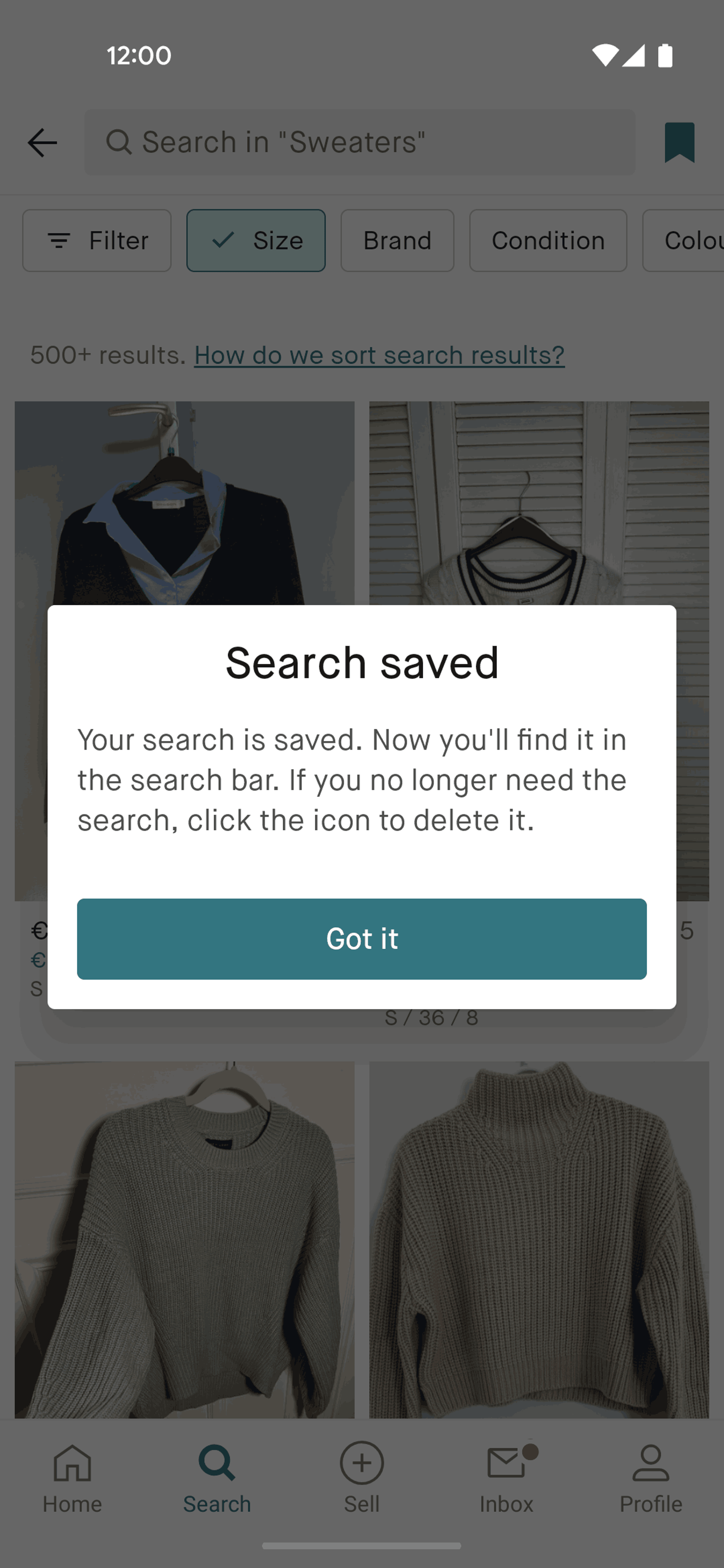 Vinted Android Shopping interface screenshot 8