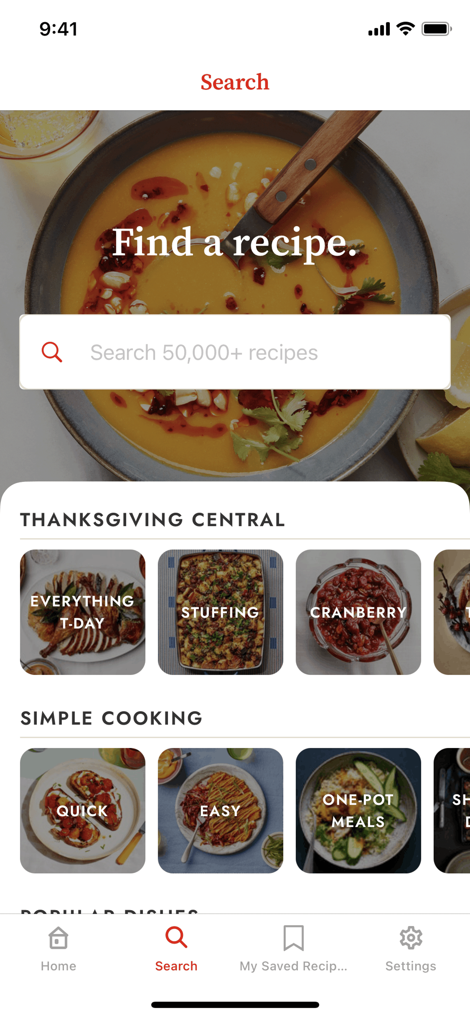 Epicurious iOS Food & Drink interface screenshot 3
