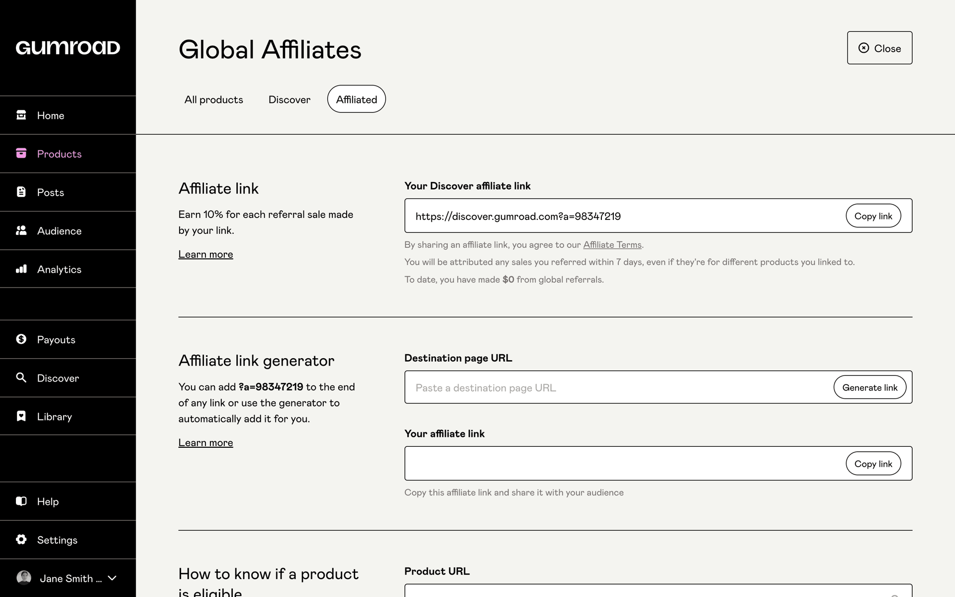 Gumroad Web Utilities interface screenshot 14
