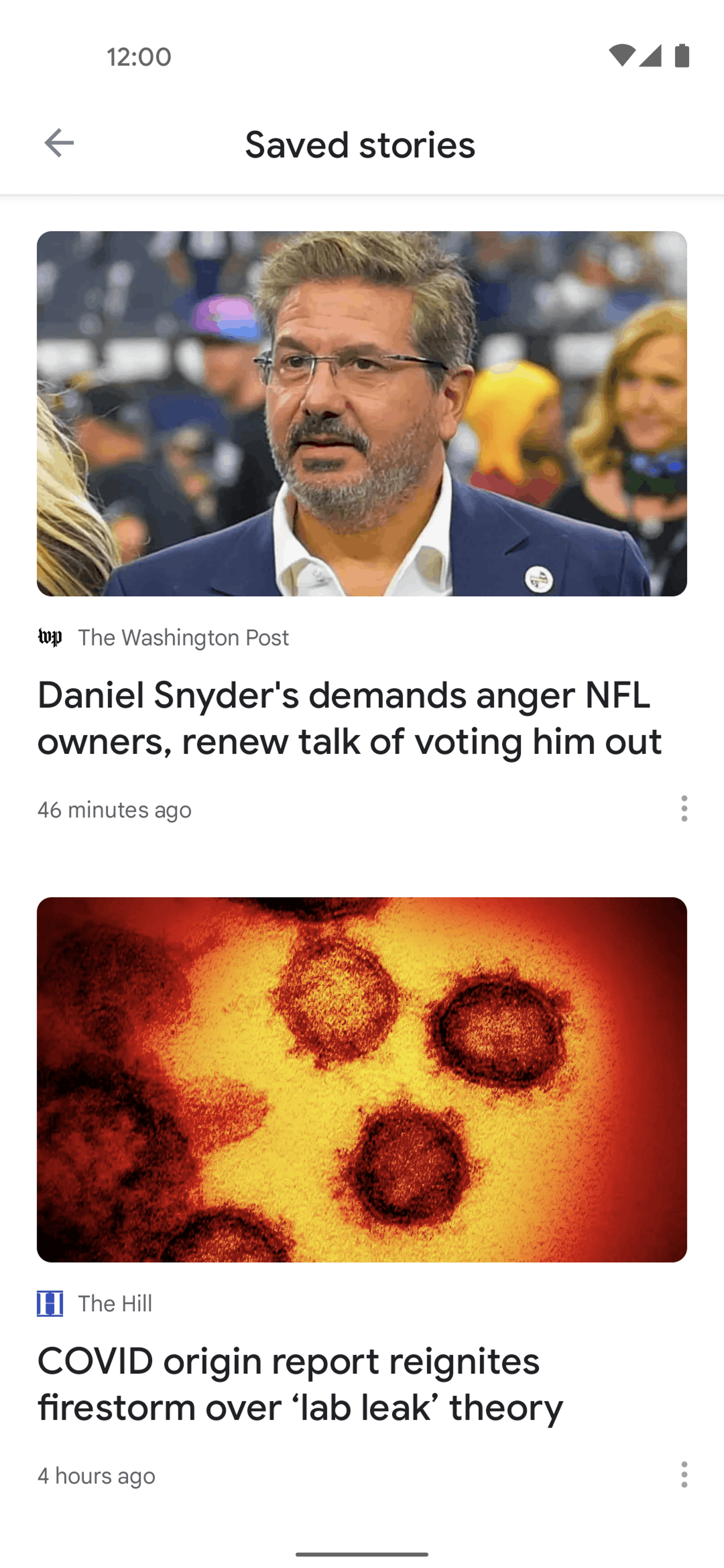 Google News Android News interface screenshot 21